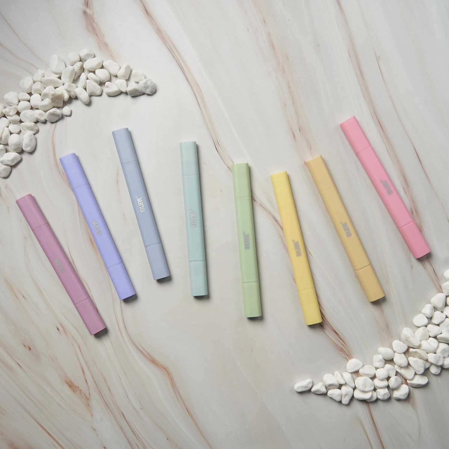 BLIEVE Aesthetic Cute Highlighters No Bleed Through, Dual Tip Chisel & Fine Point, Pastel Colors For Bible & Journaling - Image 10