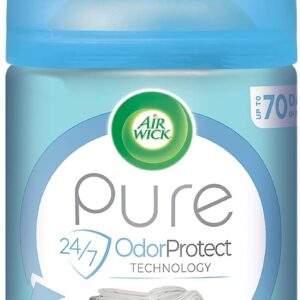 Air Wick Automatic Air Freshener Spray Refill, 1ct, Fresh Linen, Odor Neutralization, Essential Oils