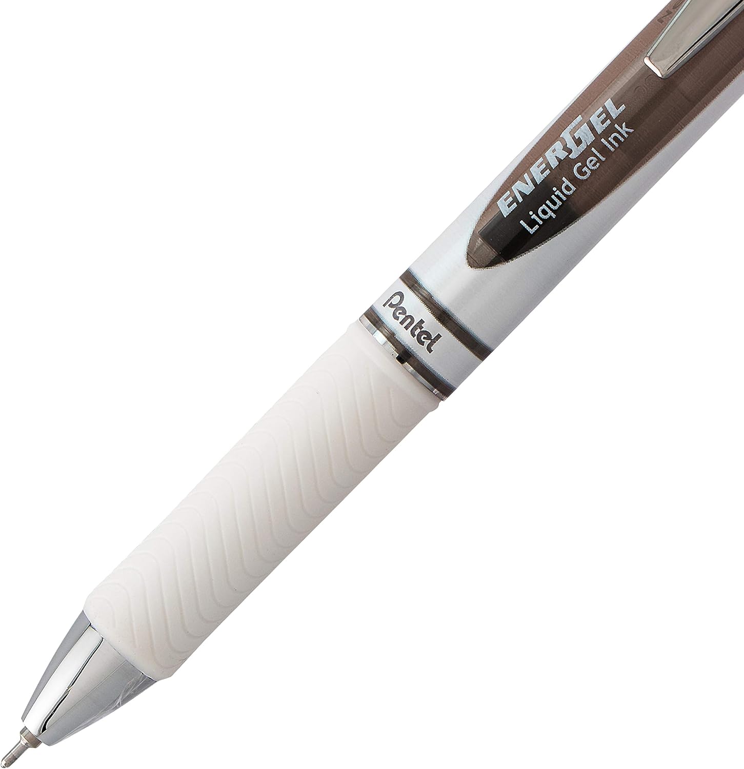 Pentel EnerGel Pearl RTX Retractable Liquid Gel Pen, (0.7mm), Medium Line, Needle Tip, Black Ink, Pack of 2 (BLN77WBP2A) - Image 5