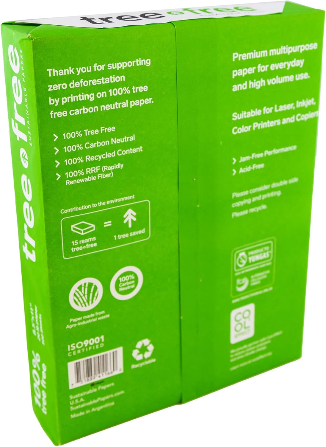BAZIC Products Tree Free Copy Paper - 8.5 X 11 Made From Sugarcane Fiber, Smooth Printer Paper for Daily Use, Reliable Copy & Printing Paper Ideal for Home, Office and School, 500/Ream - Image 5