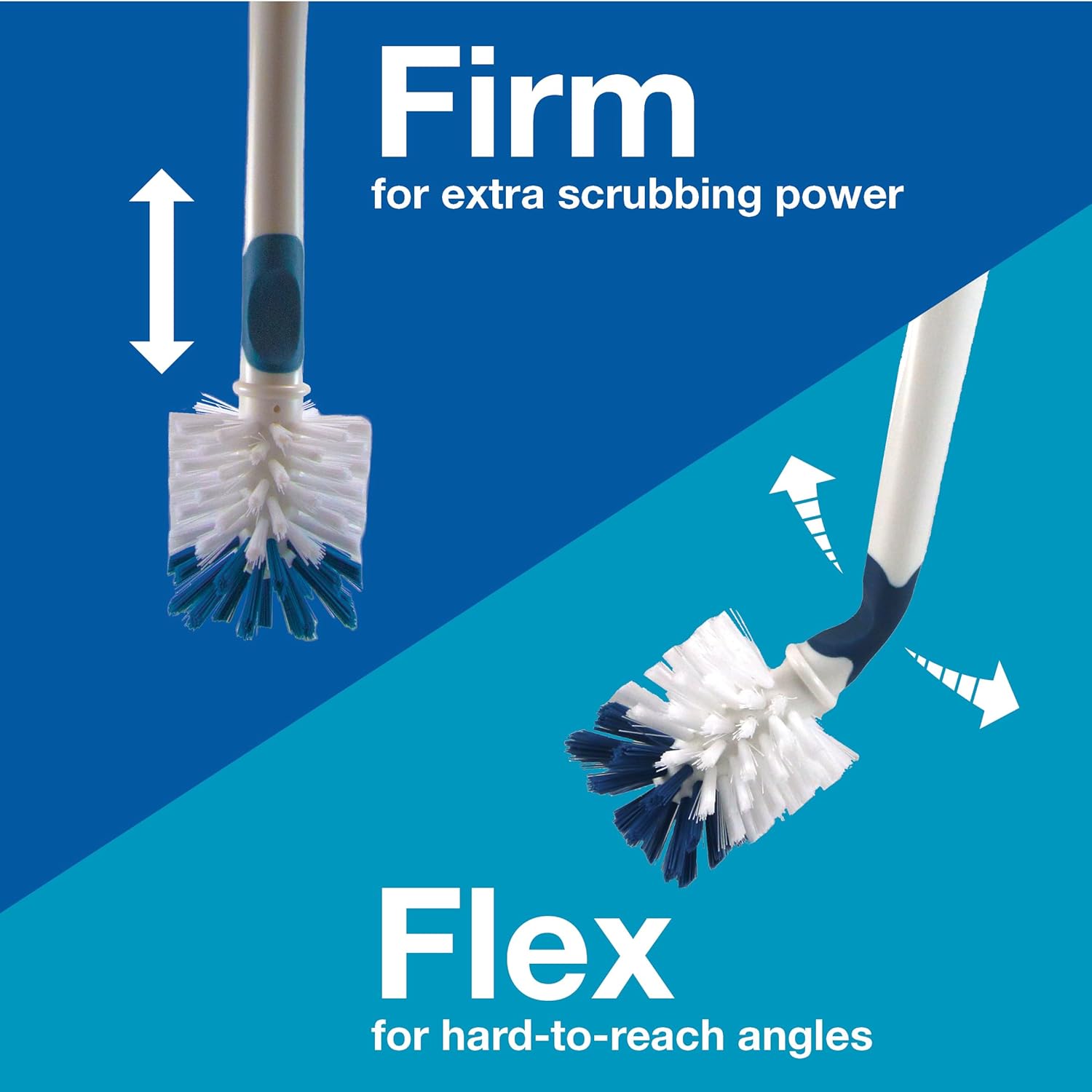 Unger 12.7” Flexible Glass and Bottle Scrub Brush, Extra-Long, Non-Scratch Cleaning Scrubber for Water Bottles, Travel and Coffee Mugs, Pitchers, Vases, Decanters, Glassware - Image 8
