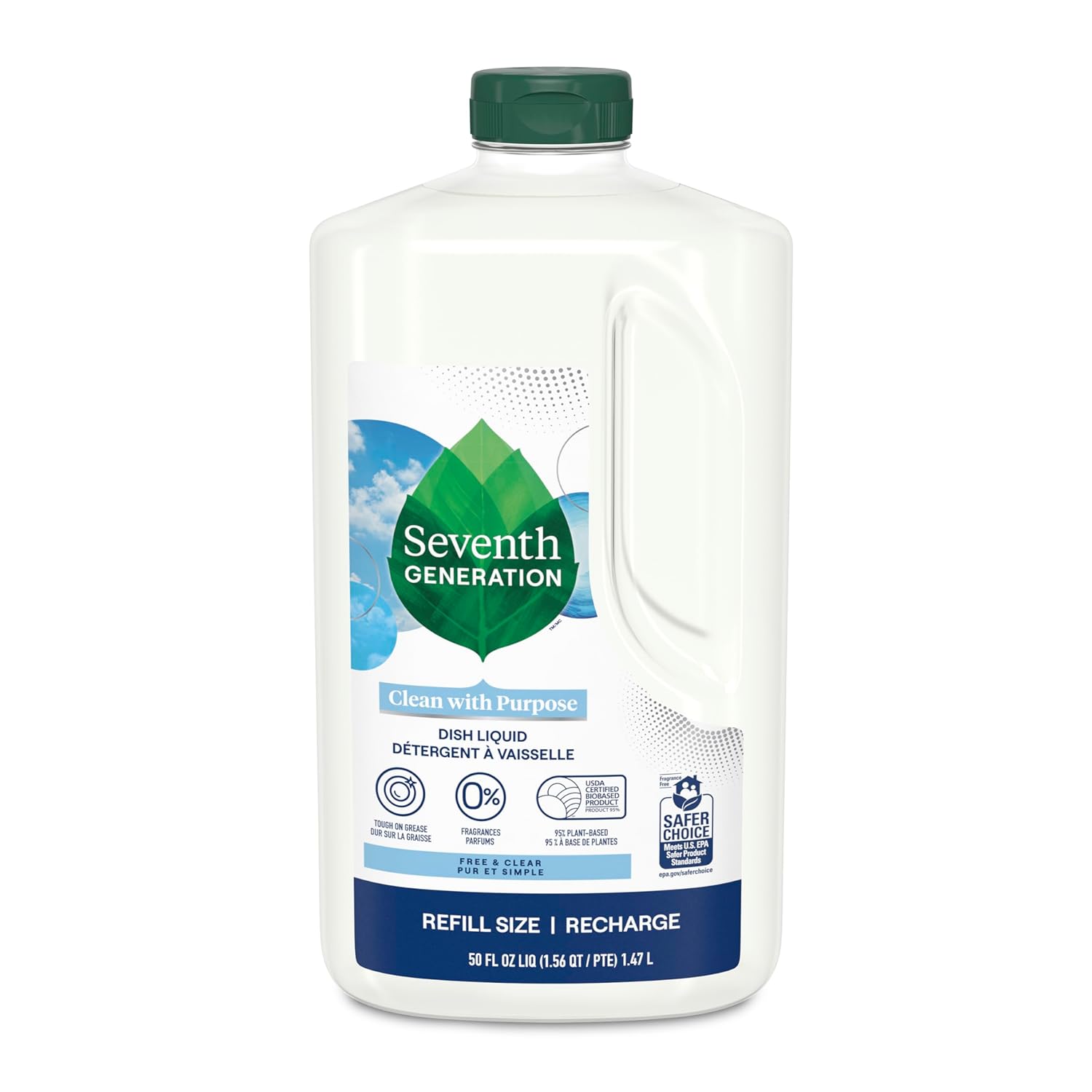 Seventh Generation Dishwashing Liquid, Natural, 50 Ounce - Image 2