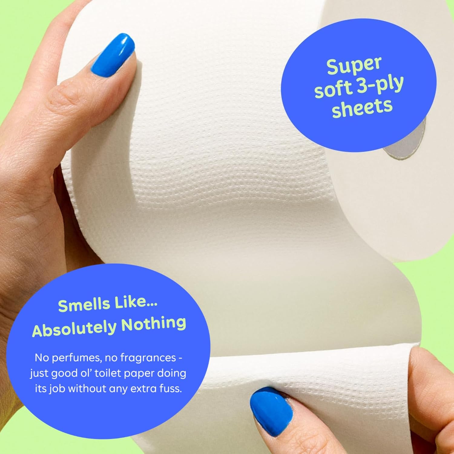 Who Gives A Crap 100% Bamboo Toilet Paper, 16 Rolls, 3 Ply, 330 Sheets, Long, Strong & Soft Toilet Tissue, Sustainable, Biodegradable, Renewable, Tree Free Bathroom Tissue Made with Bamboo Fibers - Image 5