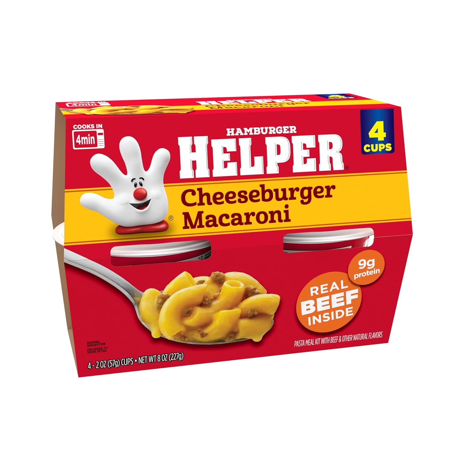 Hamburger Helper Cheeseburger Macaroni Microwave Cup (2 oz - 12 Pack) No Artificial Flavors, Ready in 4 Minutes, Quick Meals for Midweek Dinners, Busy Evenings & Families On-the-Go,Contains Milk, Soy - Image 5
