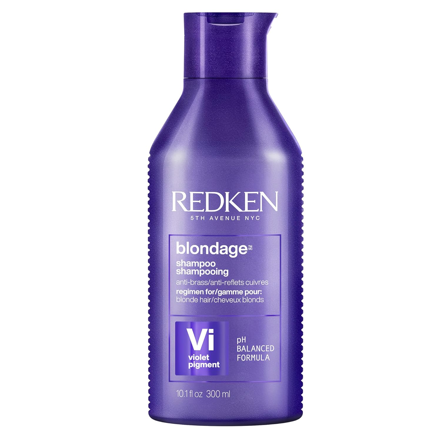 Redken Blondage Purple Shampoo For Blonde, Bleached or Highlighted Hair - Neutralizes Brassy Tones With Salicylic Acid, Color Depositing - Image 2