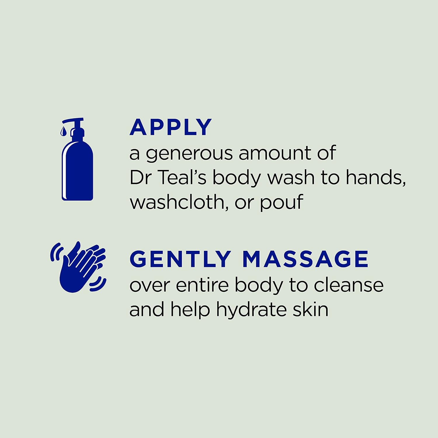 Dr Teal's Body Wash with Pure Epsom Salt, Relax & Relief with Eucalyptus & Spearmint, 24 fl oz (Pack of 4) - Image 4