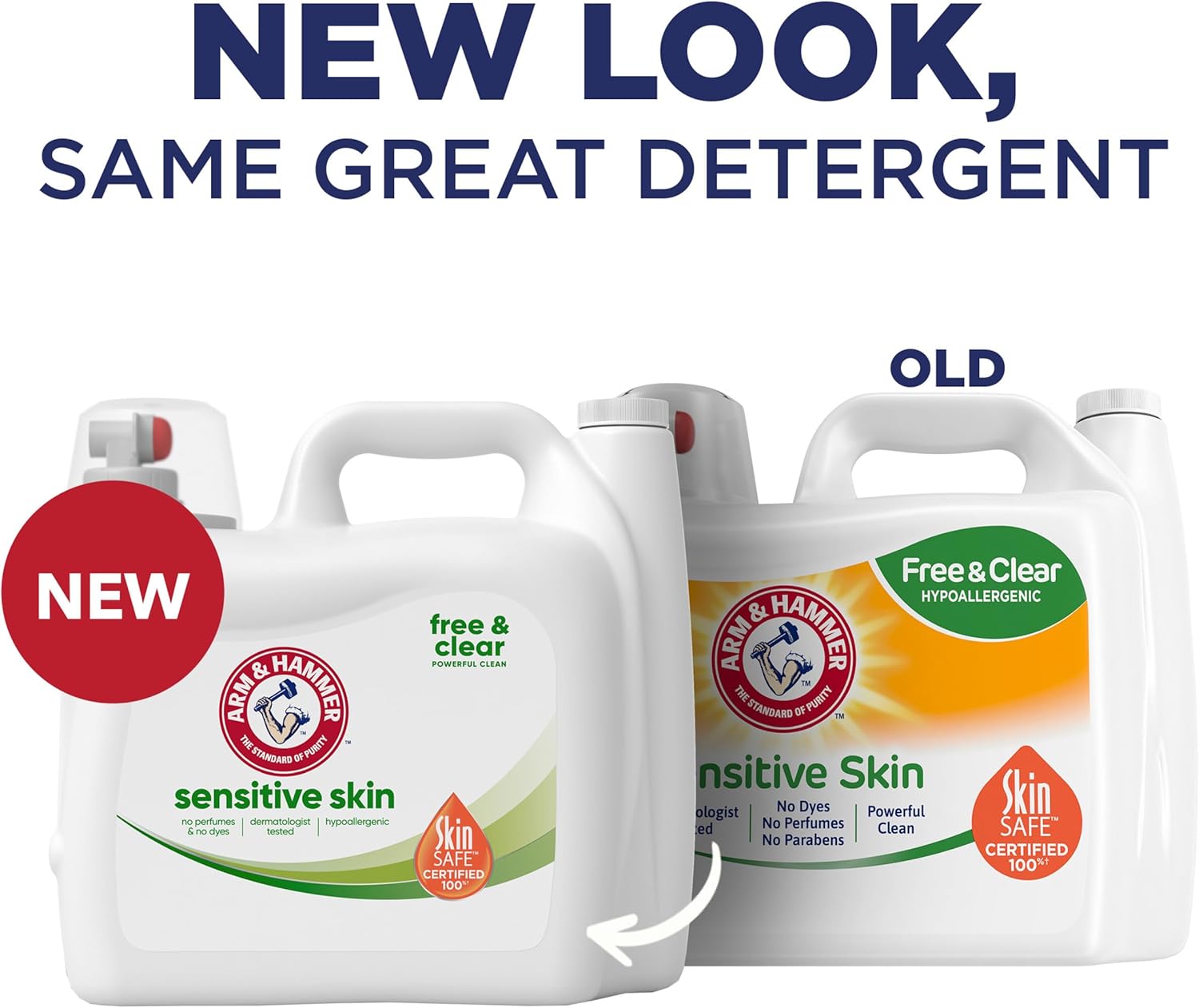 ARM & HAMMER Sensitive Skin Free Clear, 170 Loads Liquid Laundry Detergent, 170 Fl oz - Image 2
