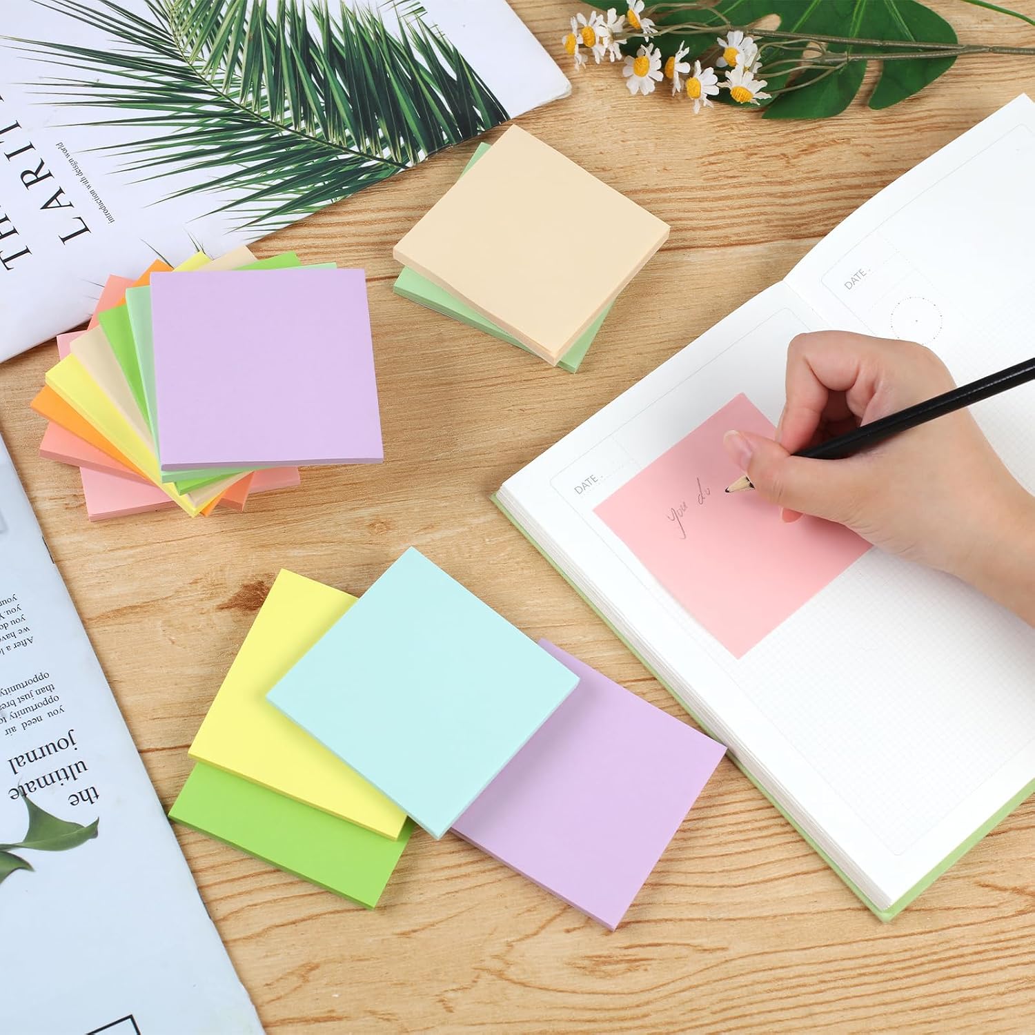 18 Pack Pop Up Sticky Notes, 3x3 inch Colorful Pop-up Sticky Notes, Brightly Colored Sticky Notes for Home, Office, School, Etc - Image 8