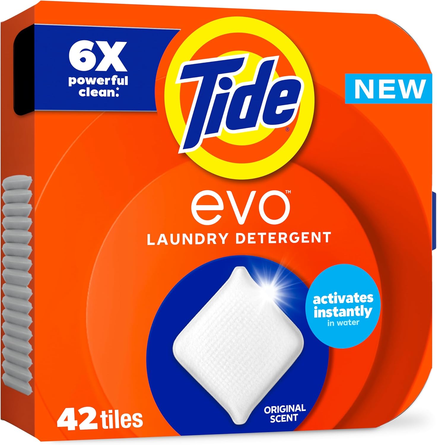 Tide evo Laundry Detergent Original Scent Works on 100% of Common Stains Concentrated Travel Detergent HE Compatible and Instant Dissolve Fights Stains Better than Leading Detergent Sheet, 42 Count - Image 2
