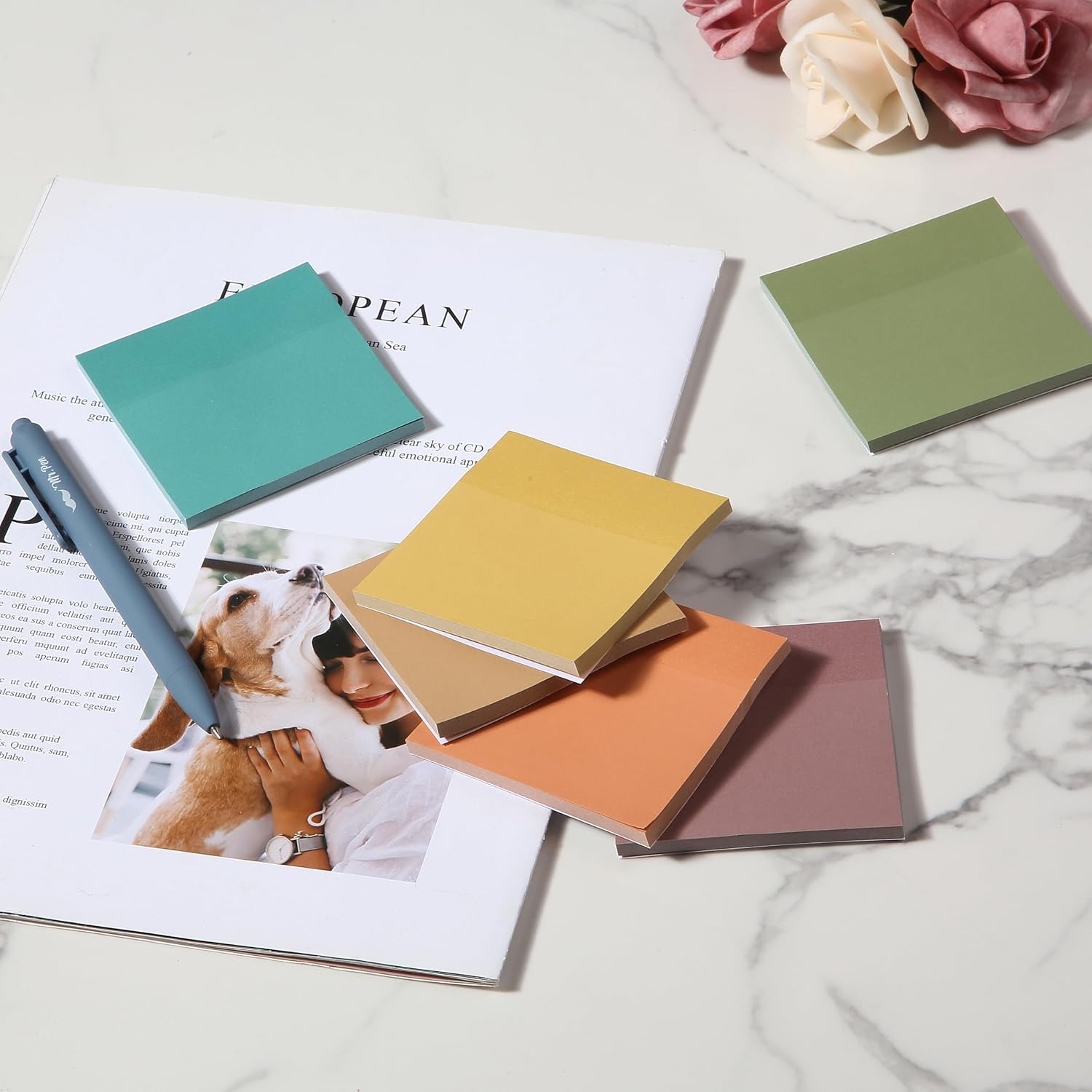 Mr. Pen- Sticky Notes, 3"x3", 12 Pads, 600 Sheets, New Earthy Colors, Sticky Notes Bulk, Self-Stick Note Pads, Perfect for Office, School, Home, Study & Organization - Image 8