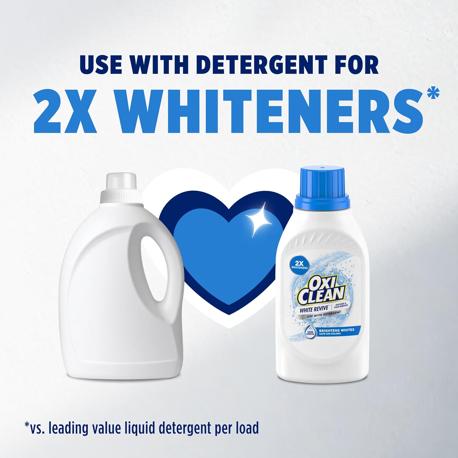 OxiClean White Revive Whitener & Stain Remover Liquid Additive, Water-Activated Oxygen Bleach for Laundry, 45 fl oz - Image 6