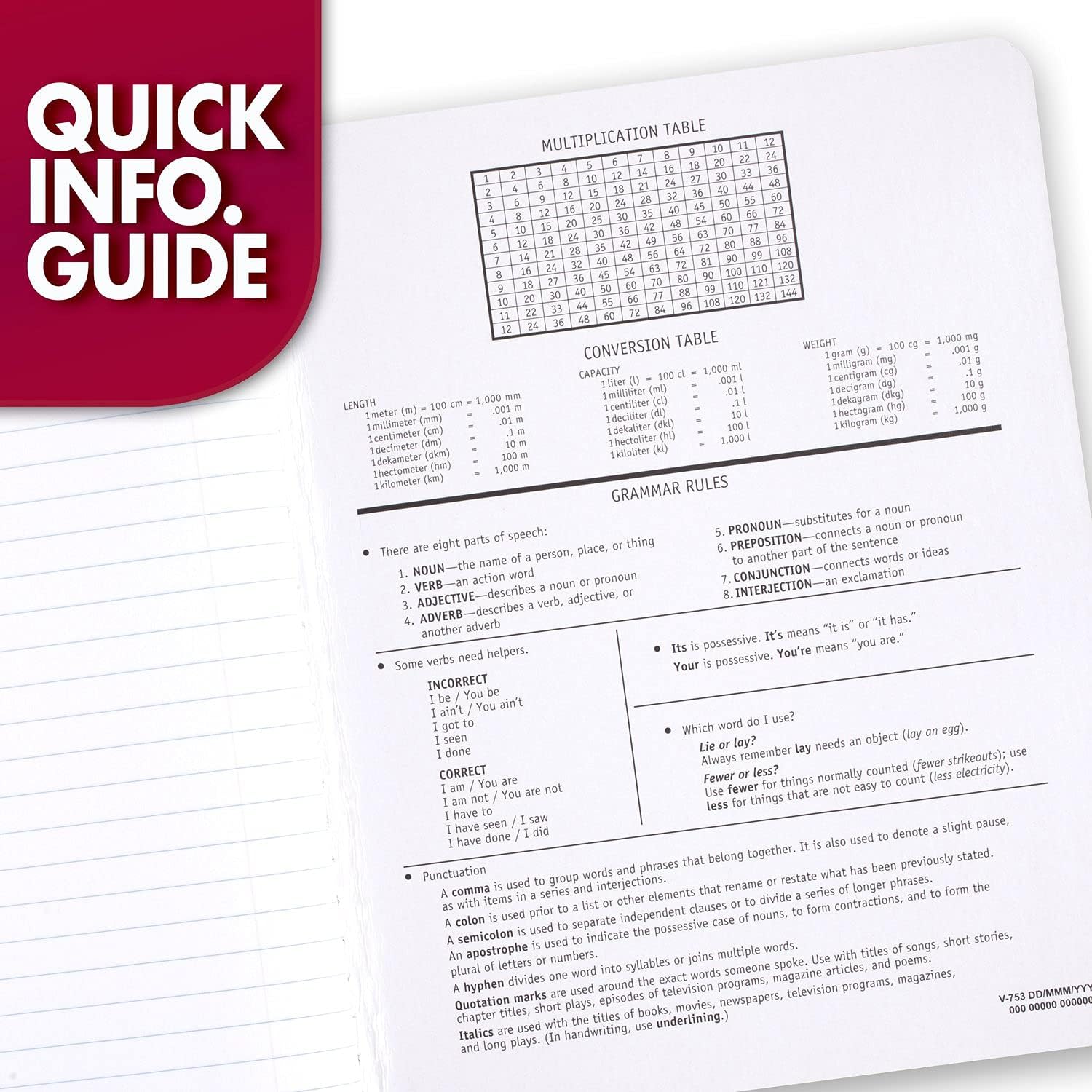 Mead Composition Notebook, Wide Ruled Paper, 7.5" x 9.75", 100 Sheets, Black Marble, 3 Pack (38301) - Image 5