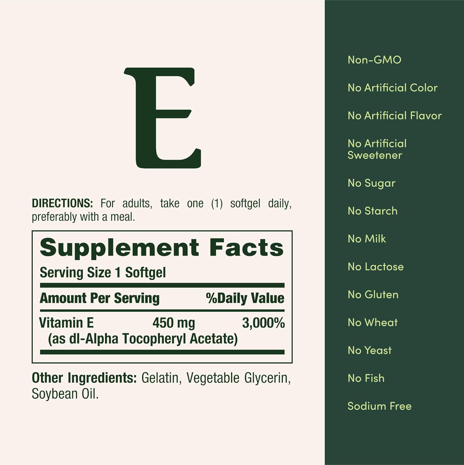 Nature's Bounty Vitamin E 1000 IU Softgels, Supports Antioxidant Health & Immune System, 1 Serving per Day, No Gluten, 60 Softgels (Pack of 1) - Image 6