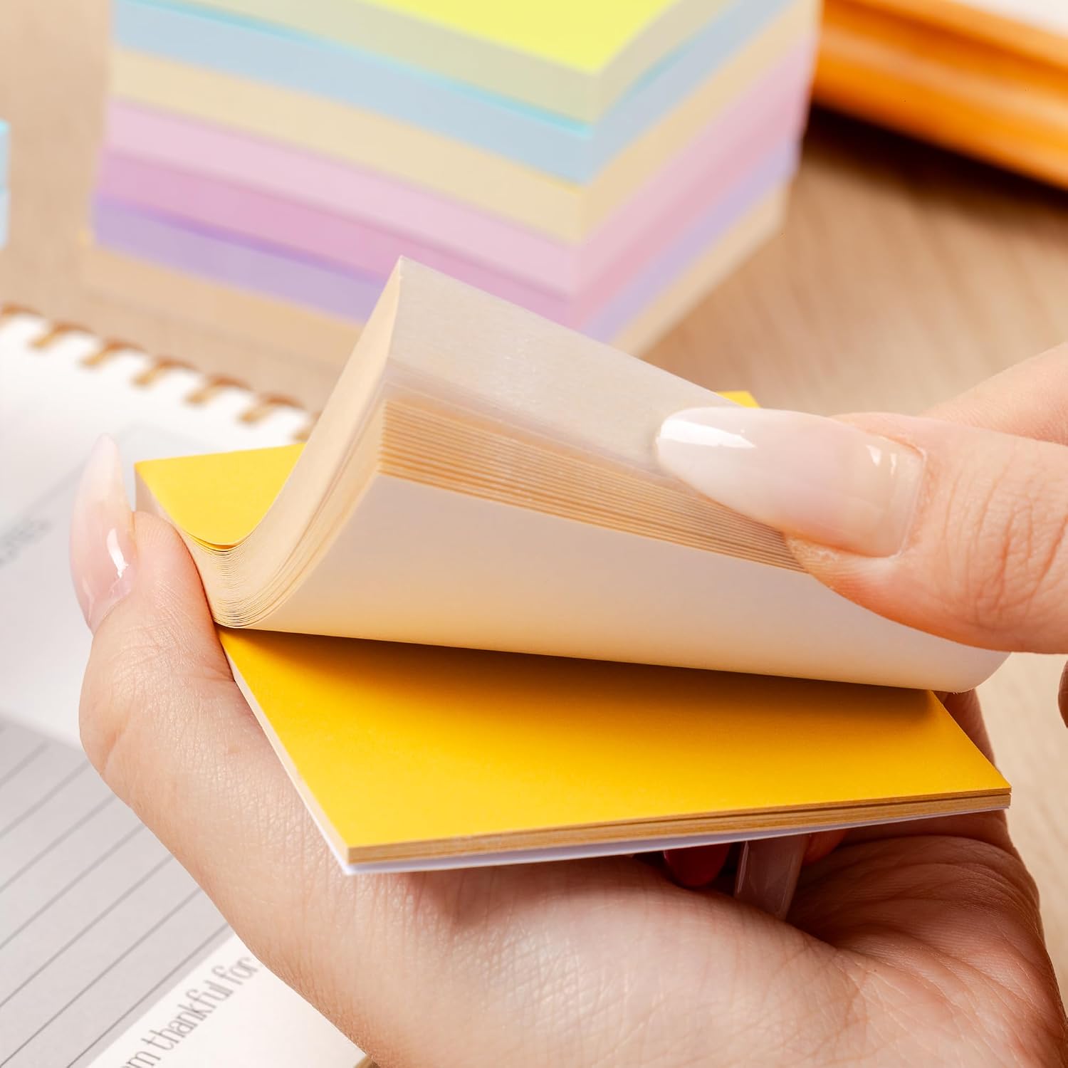 Mr. Pen- Sticky Notes, 3"x3", 16 Pads, 1300 Sheets, Prism's Reverie, Sticky Notes Bulk, Self-Stick Note Pads, Perfect for Office, School, Home, Study & Organization - Image 6