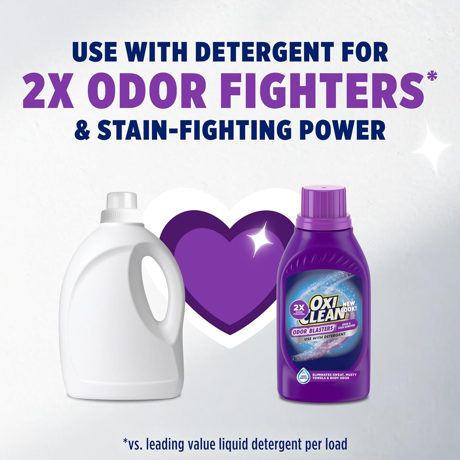 OxiClean Odor Blasters Odor and Stain Remover Liquid Laundry Additive, Water-Activated Laundry Stain Remover, 45 fl oz - Image 6