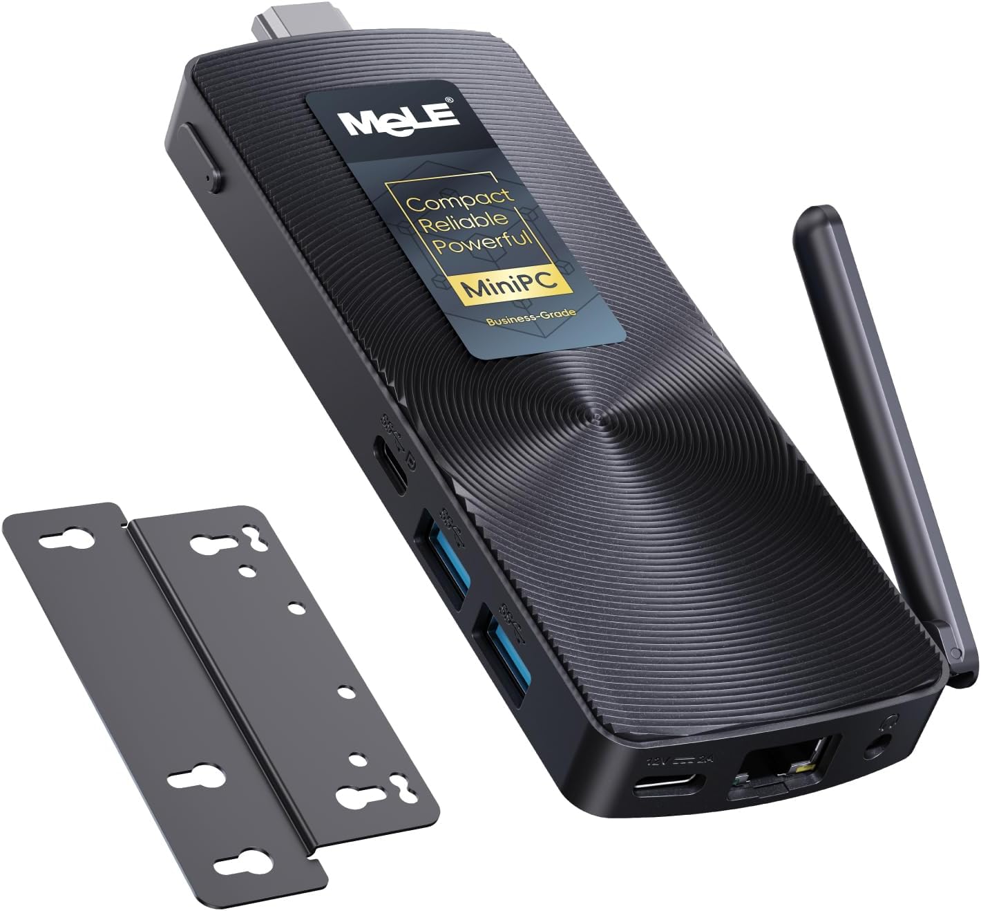 MeLE Fanless Mini PC Stick PCG02, N100 Compute Stick with Windows 11 Pro, 8GB 128GB Micro Desktop Computer, Full Functional USB-C, Gigabit Ethernet BT5.1 on Business Office Industrial IoT Home - Image 2