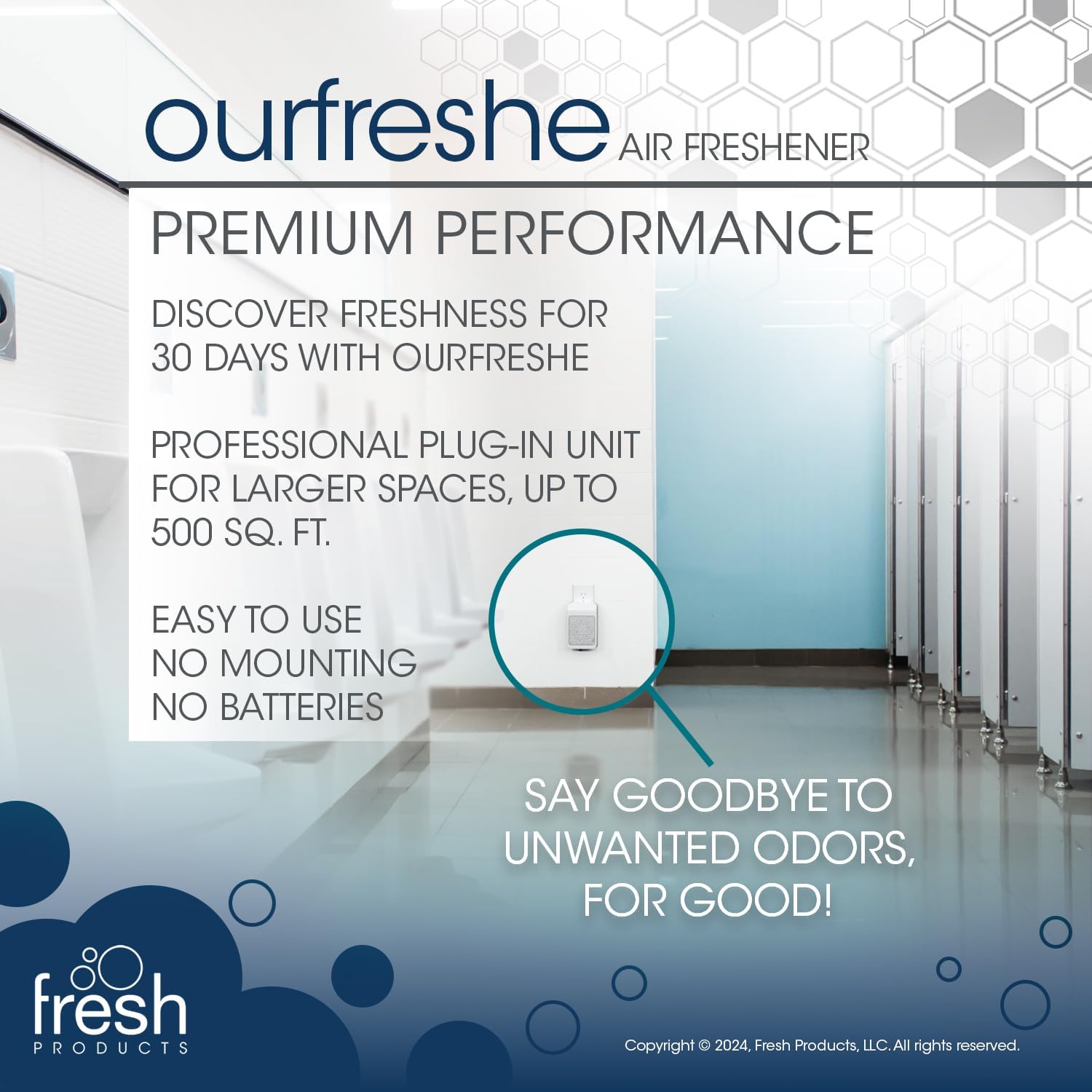 Fresh Products ourfreshe Plug In Air Freshener 30 Day Refills Replace Messy Aerosols with Dry Fragrance For Use in Medium Sized Spaces Cotton Blossom 6 Pack - Image 7