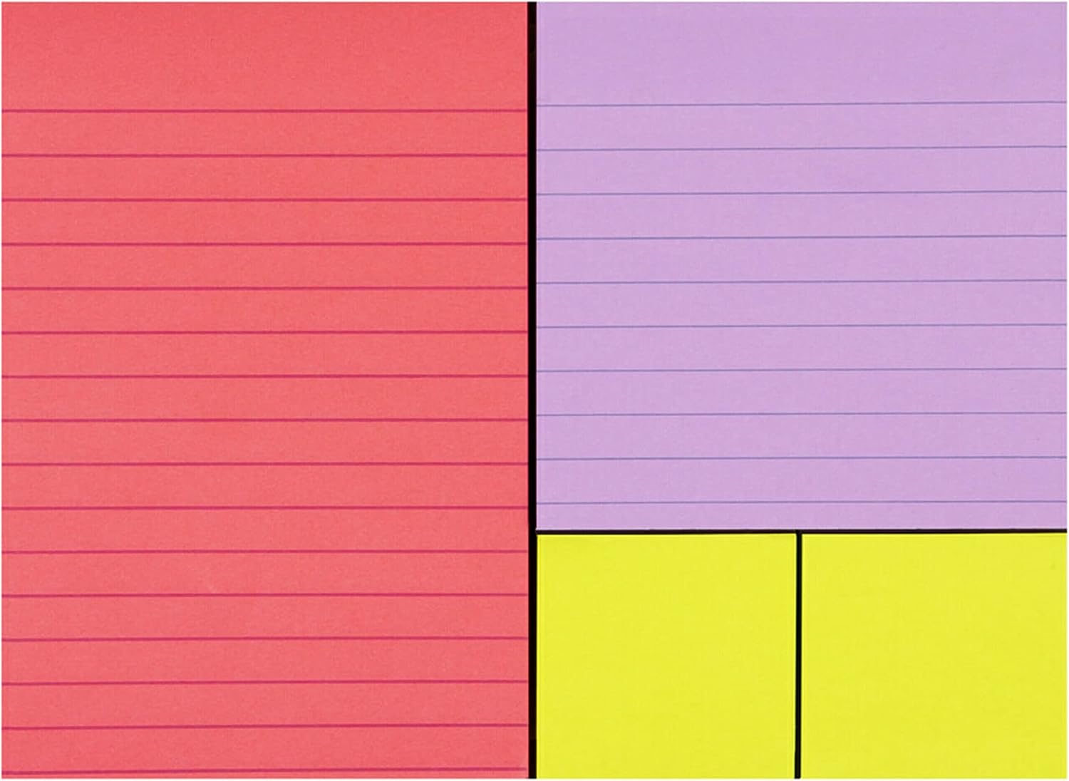 Post-it Super Sticky Notes, Bright Color Collection (Pink, Purple, Green), 12 Pads/Pack, 90 Sheets/Pad, Assorted Sizes (4642-12SSMX) - Image 5