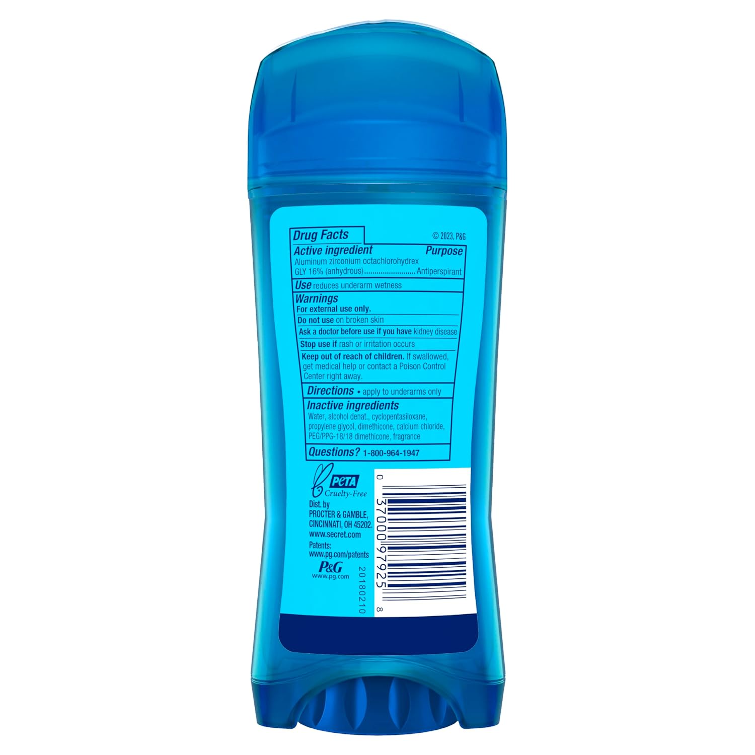 Secret Outlast Antiperspirant Deodorant for Women, 72hr Sweat & Odor Protection, PH Balancing Minerals, Clear Gel, Unscented 3.4 oz - Image 11