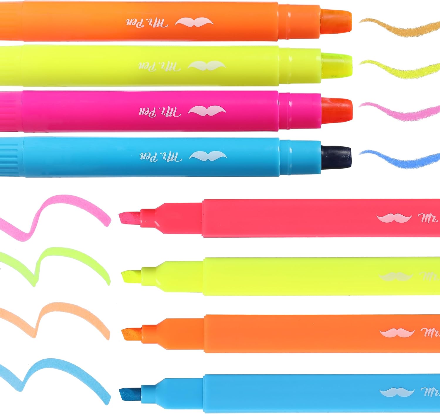 Mr. Pen- Aesthetic Highlighters and Gel Highlighters, 8 Pack, Assorted Color Bible Highlighter No Bleed, No Bleed Highlighter for Bibles, Fast Dry for Bible Journaling, Planner, School Supplies - Image 8