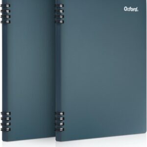 Oxford Stone Paper Notebook, School Notebook, Smooth Note-Taking Pad, Journal for Writing, 5-1/2″ x 8-1/2″, Blue Cover, 60 Sheets, 2 Pack (161641)