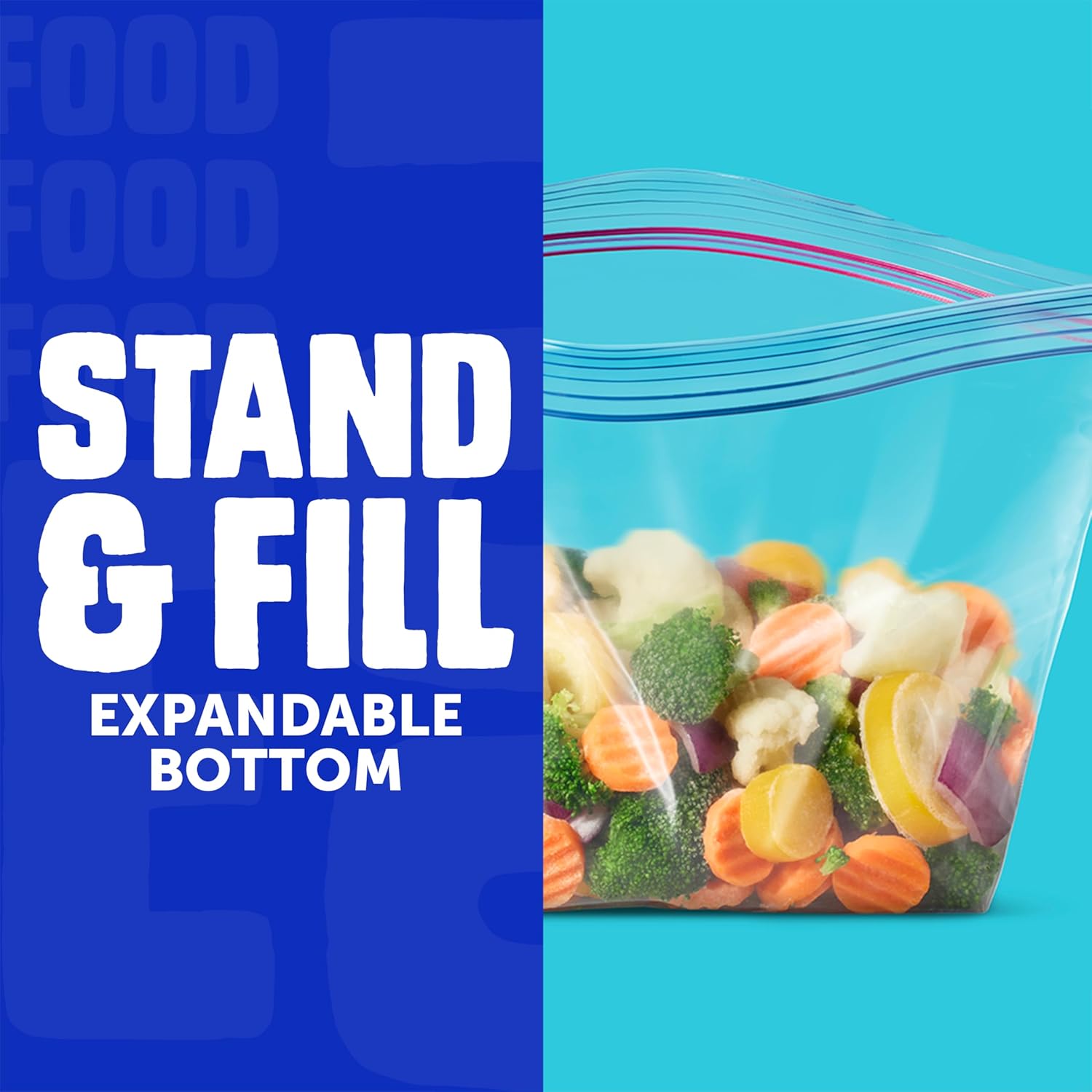 Ziploc Half Gallon Food Storage Freezer Bags, Easy Open and Close, 40 Bags Total - Image 7