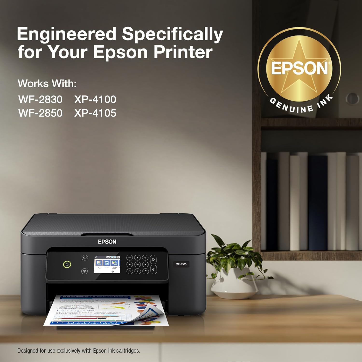 EPSON 212 Claria Ink Standard Capacity Black & Color Cartridge Combo Pack (T212120-BCS) Works with WorkForce WF-2830, 2850 and Expression XP-4100, 4105 - Image 3
