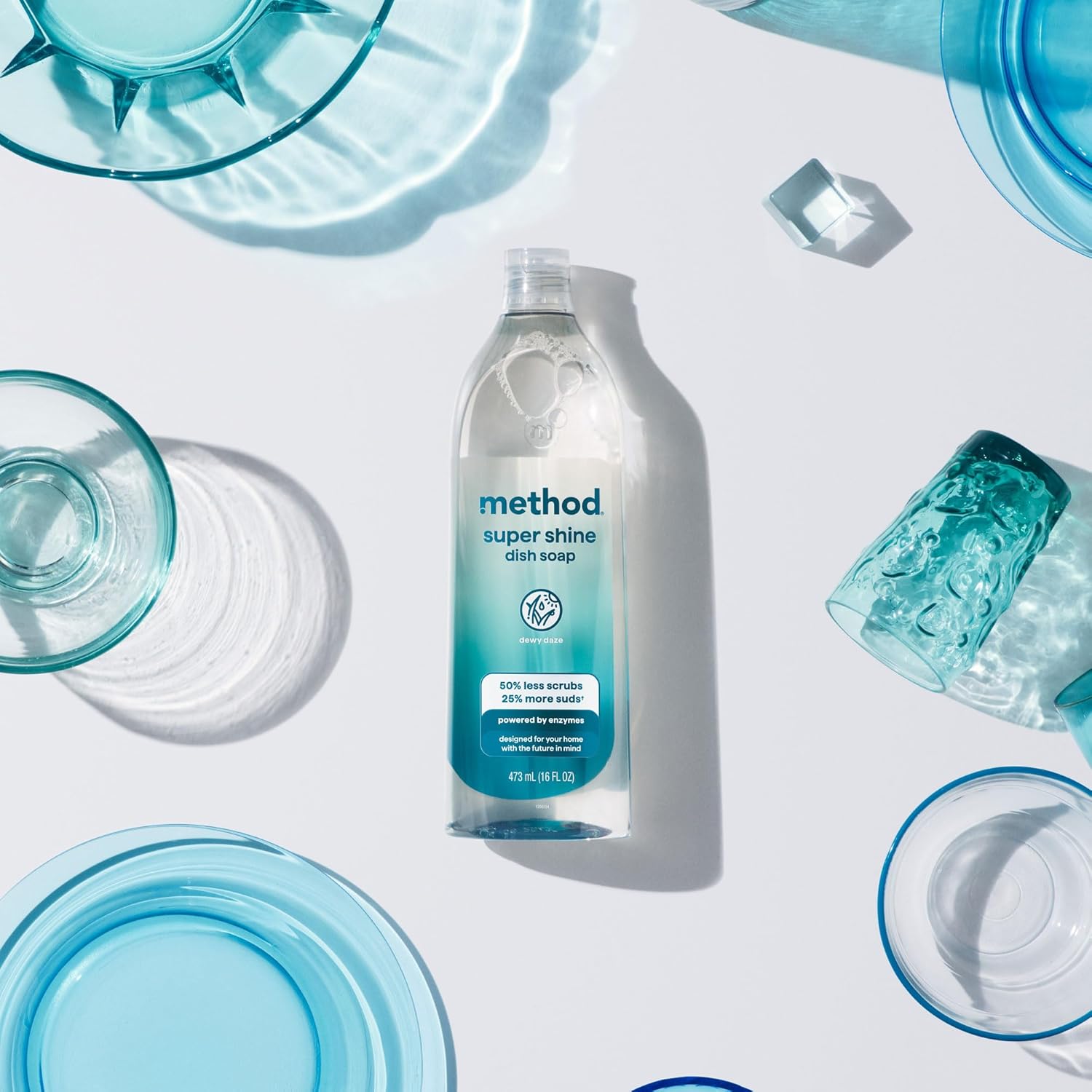 Method Super Shine Liquid Dish Soap, Powered by Enzymes, Dewy Daze Scented, 16 fl oz - Image 10