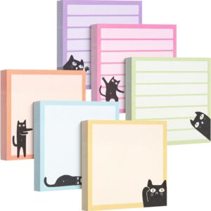 Mr. Pen- Black Cat Sticky Notes Set, 3″ x 3″, 6 Pads, 480 Sheets, Black Cat Sticky Notes, Memo Pads, Self-Stick Note Pad for Office, School, Home, Study & Organization