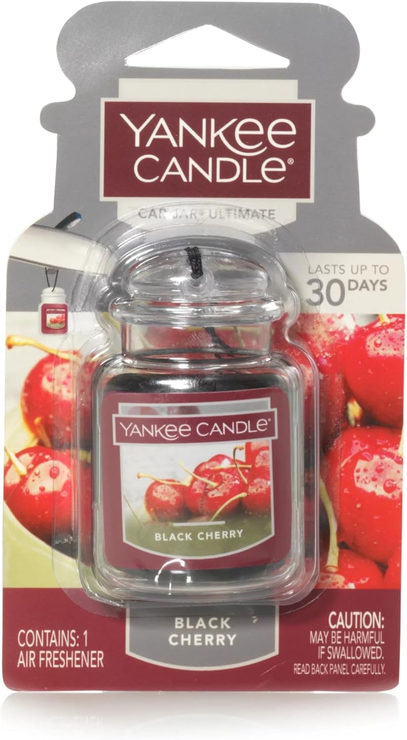 Yankee Candle Car Jar Ultimate, Vanilla, Black Cherry & Home Sweet Home, Hanging Air Freshener, Neutralizes Odors with Authentic Fragrance for Travel or Home, 3 Units (Variety Pack) - Image 3