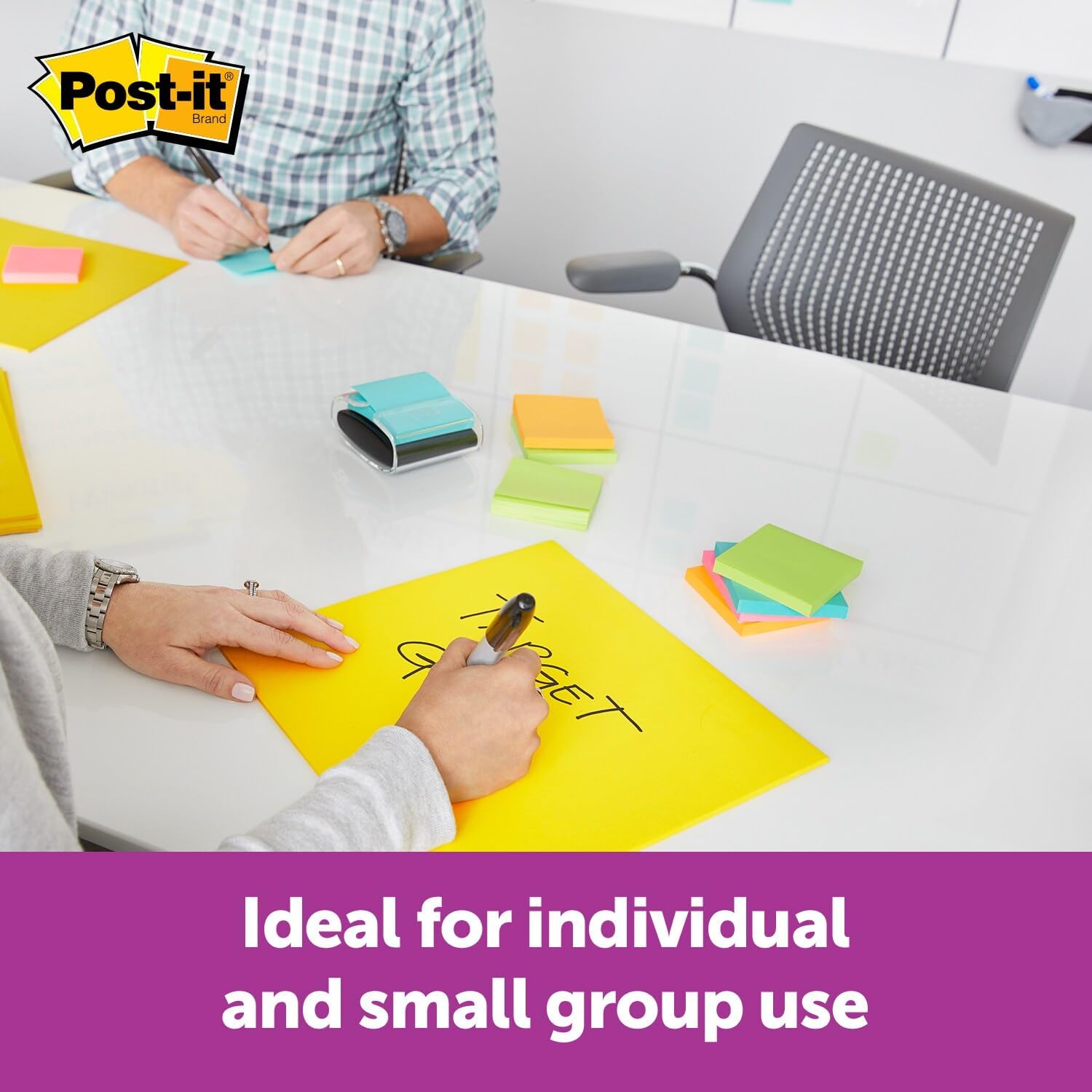 Post-it Super Sticky Big Notes, 11 in. x 11 in., Extra Large Sticky Notes Yellow, 1 Pad, 30 Sheets, Great for Vision Boards, Creative Projects, Study Spaces, Group Brainstorming, and More - Image 6