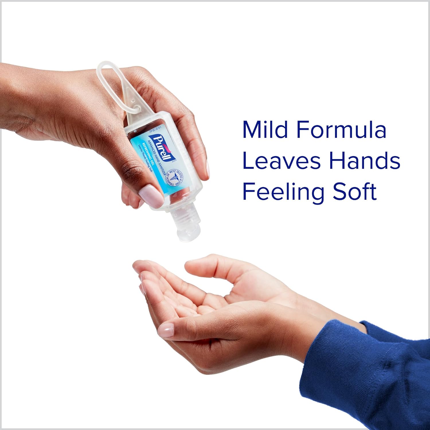 PURELL Advanced Hand Sanitizer Variety Pack, Naturals and Refreshing Gel, 1 fl oz Travel Size Flip Cap Bottle with JELLY WRAP Carrier (Pack of 36) - 3900-36-CMRFRAG - Image 5