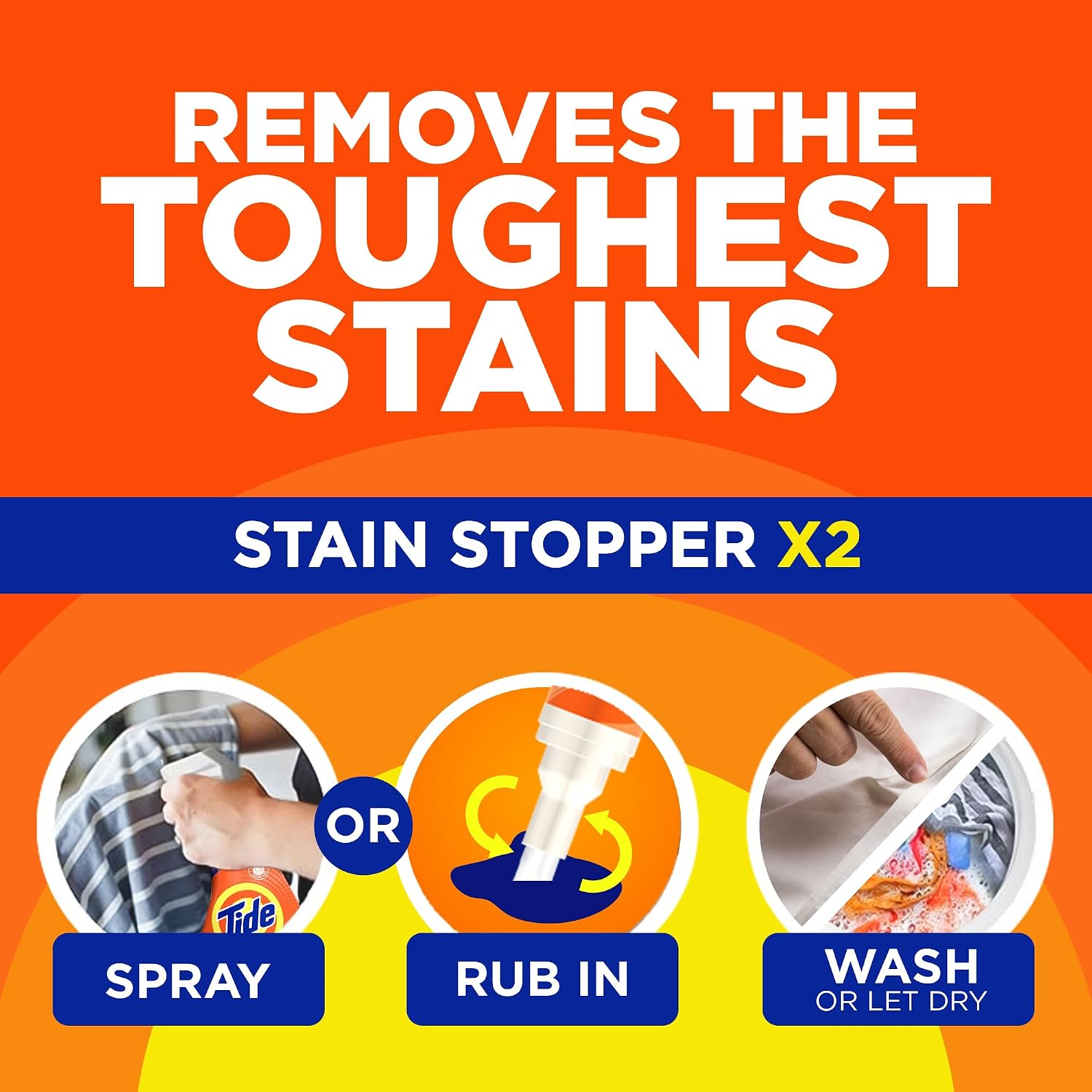 MADE BY NEHEMIAH Tide Rescue Laundry Stain Remover Spray with Oxi + Travel Size Tide To Go Pen, Spot Remover for Clothes, Fabric, Upholstery, Carpet, Grease & More Tough Stains- 22 Fl Oz + 1 Stain Pen - Image 8
