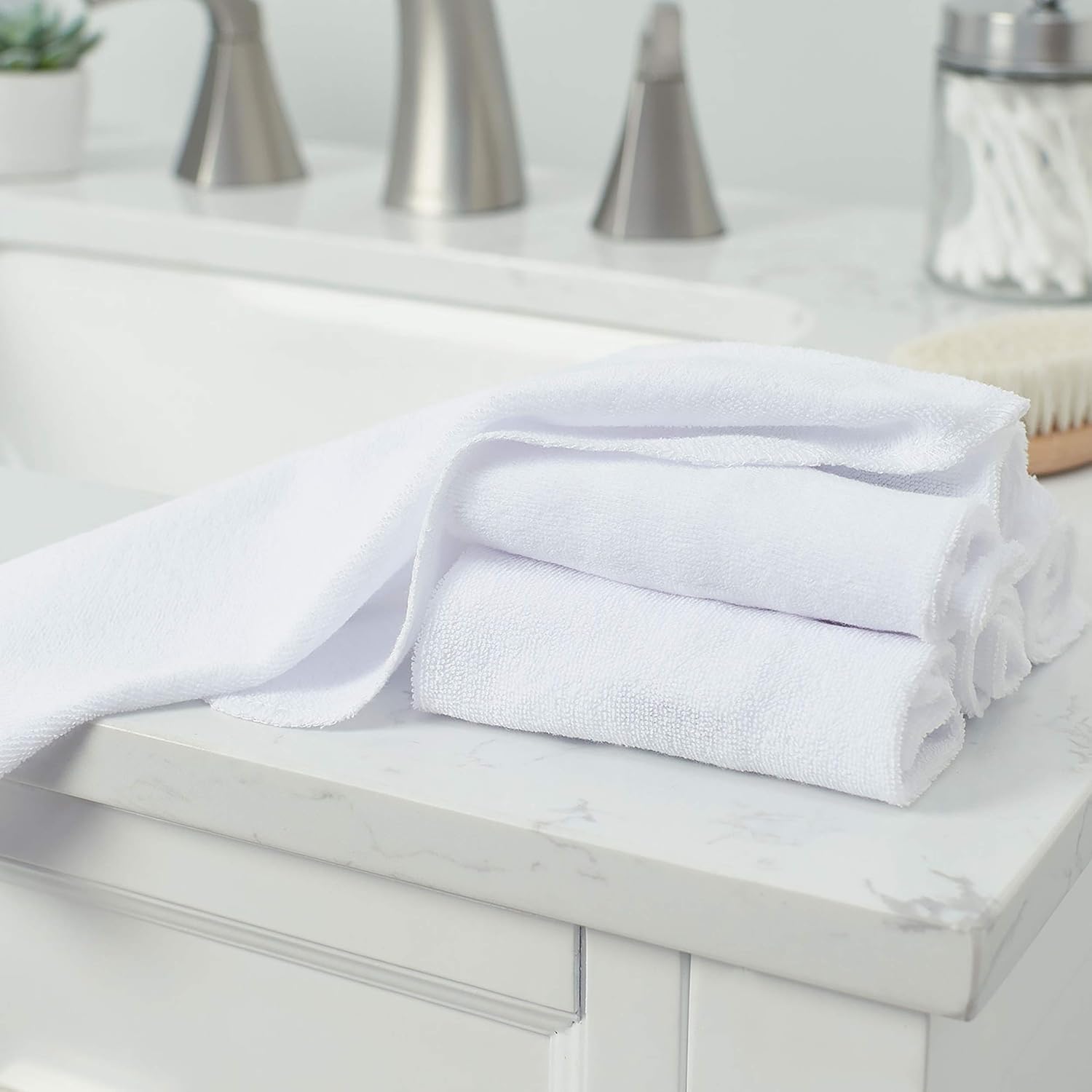 Gerber Washcloth, White, 6-Count - Image 3
