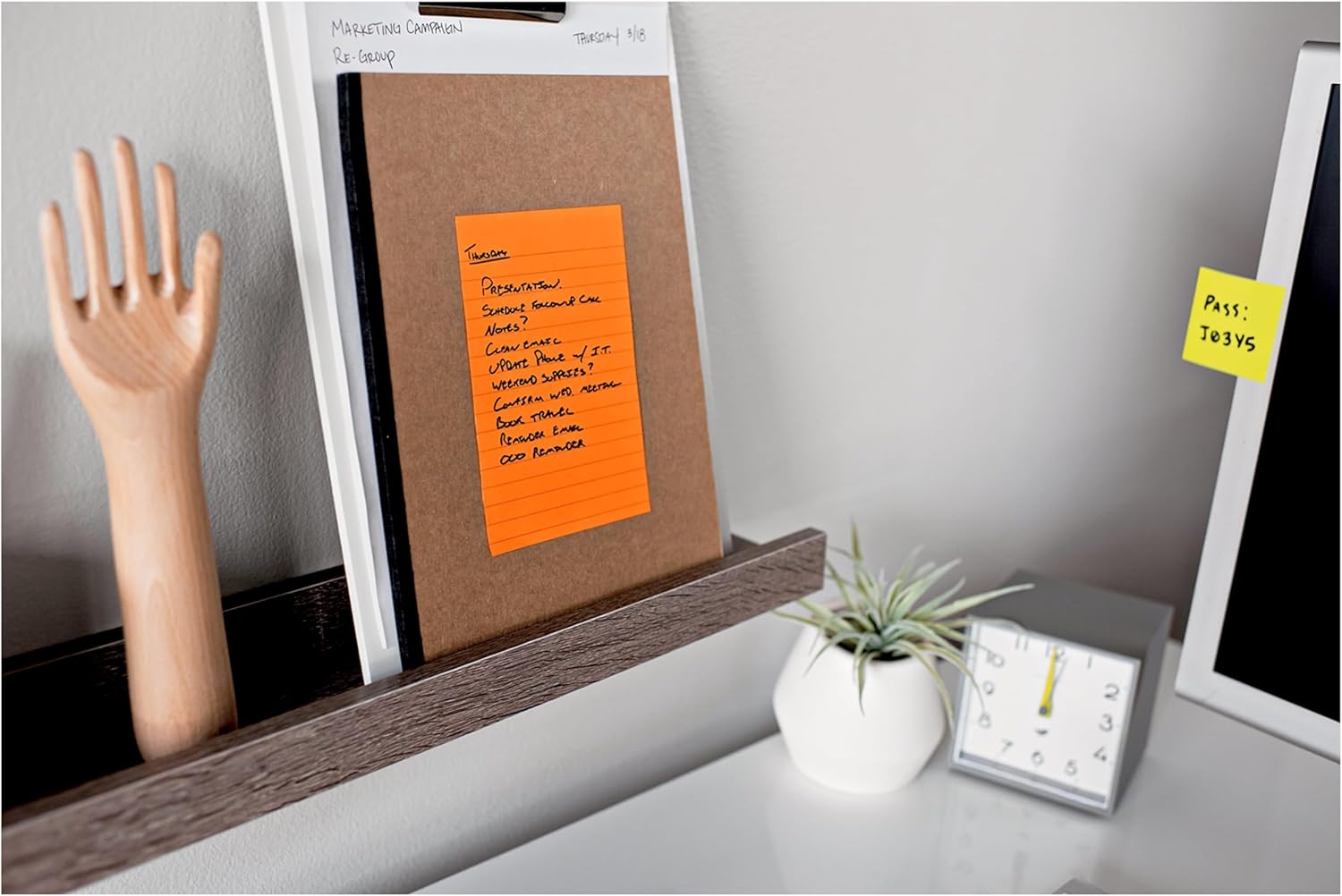 Post-it Super Sticky Lined Notes, 4 Sticky Note Pads, 5 x 8 in., School Supplies, Office Products, Sticky Notes for Vertical Surfaces, Monitors, Walls and Windows, Energy Boost Collection - Image 16