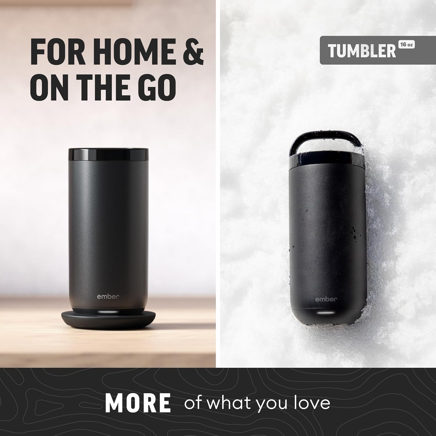 Ember Tumbler, Temperature Control Travel Mug, Stainless Steel, App-Controlled Heated Coffee Mug with 3-Hour Battery Life, Black, 16 Oz - Image 8
