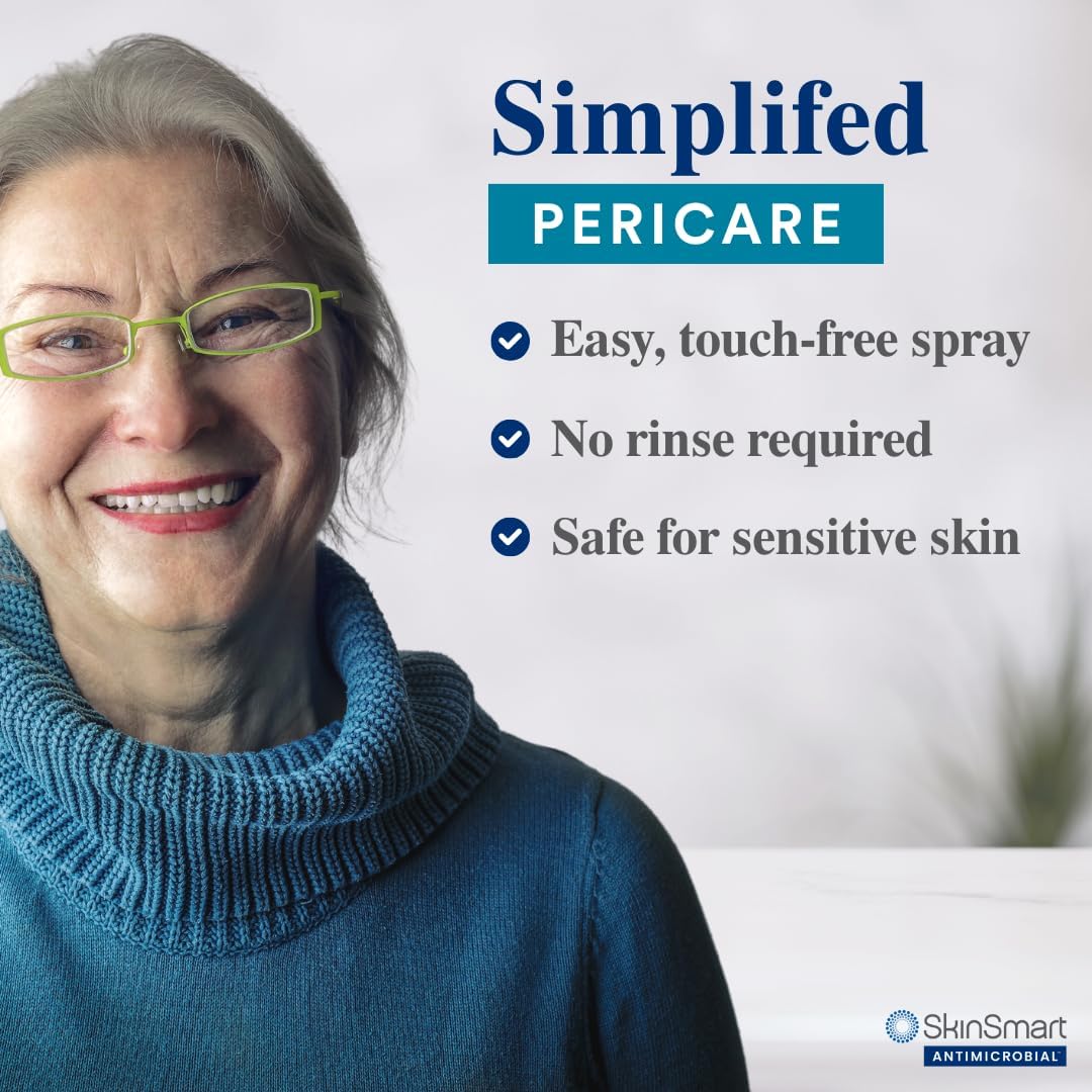 SkinSmart Antimicrobial Perineal Cleanser, Ideal for Incontinence Care and Postpartum, Removes Bacteria, 8 oz Spray - Image 9
