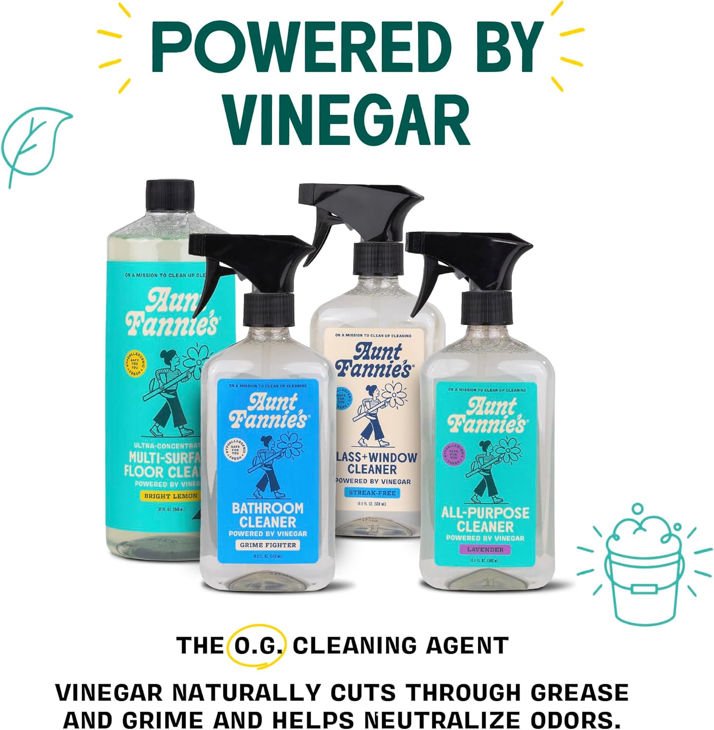 Aunt Fannie's Natural Cleaning Vinegar Wipes, Multipurpose Surface Cleaner, Eucalyptus Scent, 35 Count (Pack of 1) - Image 3
