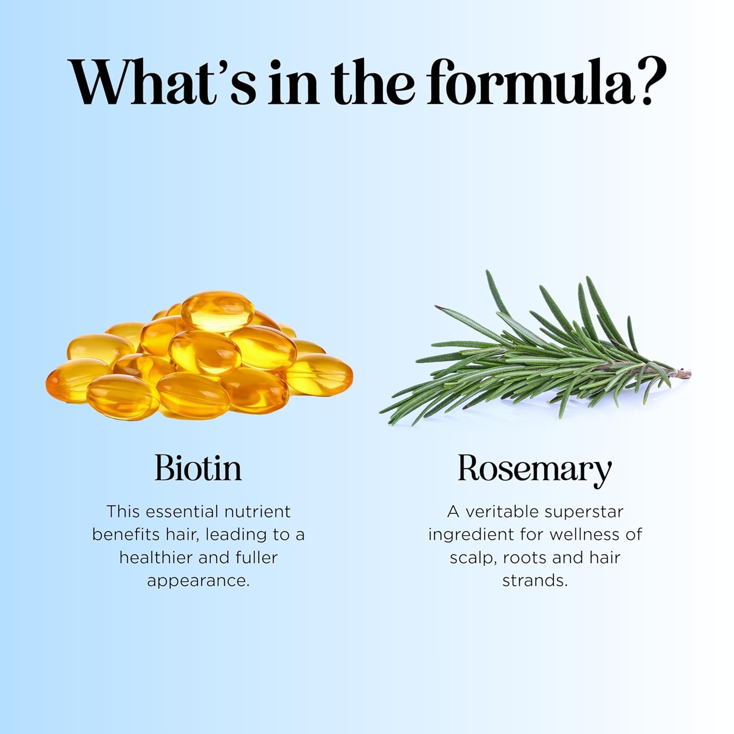 Rosemary and Biotin Shampoo for Thinning Hair - Vegan Volumizing Shampoo for Fine Hair with B Vitamins Argan Oil & Tea Tree Essential Oil - Paraben Silicone and Sulfate Free Vegan Formula (8 Fl Oz) - Image 6