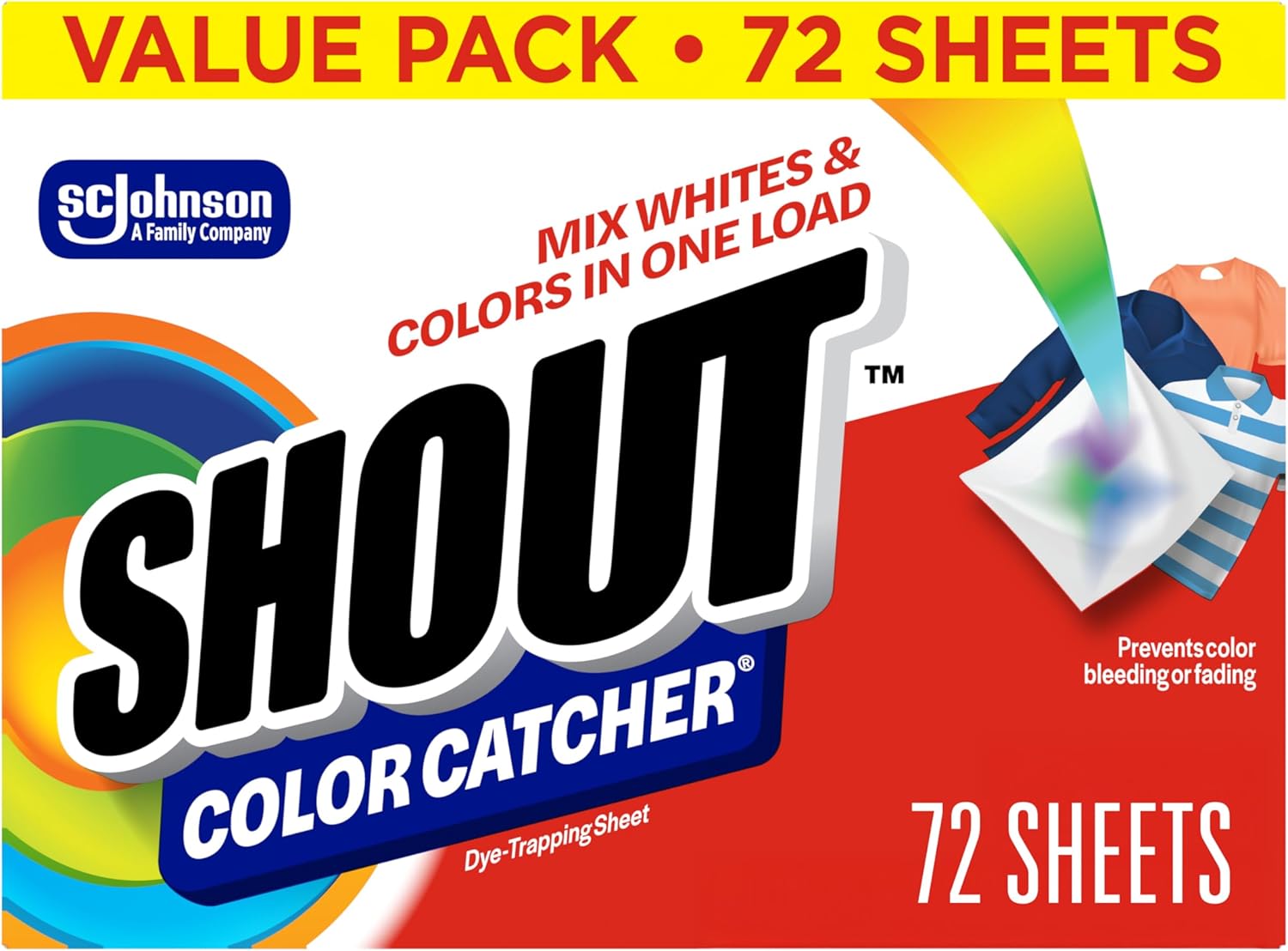 Shout Color Catcher Sheets for Laundry, Maintains Clothes Original Colors, 72 Count - Image 2