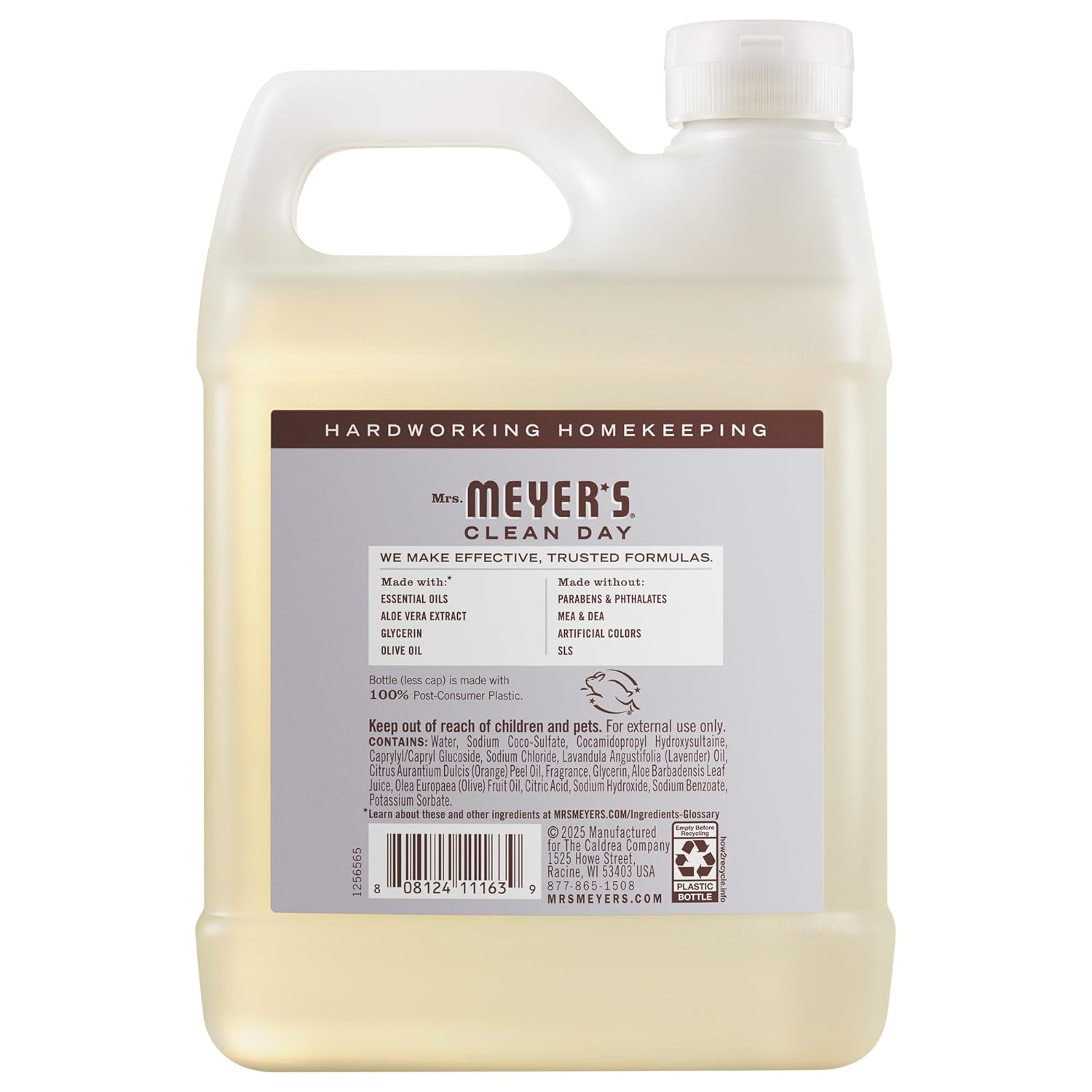 MRS. MEYER'S CLEAN DAY Hand Soap Refill, Lavender Scent, 33 Fl Oz Bottle - Image 2