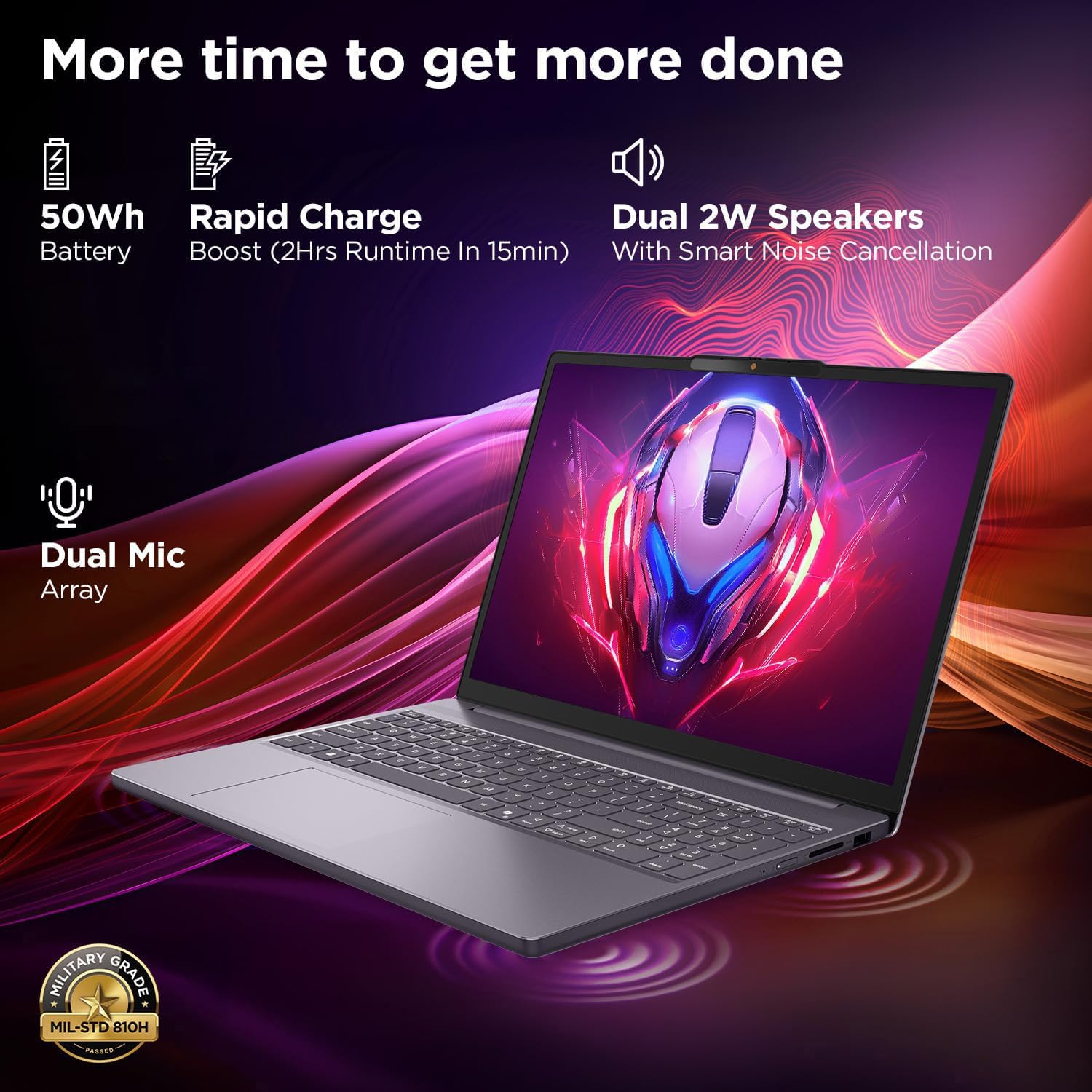 Lenovo 15" Gaming Laptop Computer, AMD Ryzen 5 7535HS 6-Core, 8GB DDR5 RAM, 256GB PCIe SSD, FHD+ Display, WiFi 6, Bluetooth 5.3, Webcam, Luna Grey, Windows 11 Home - Image 5