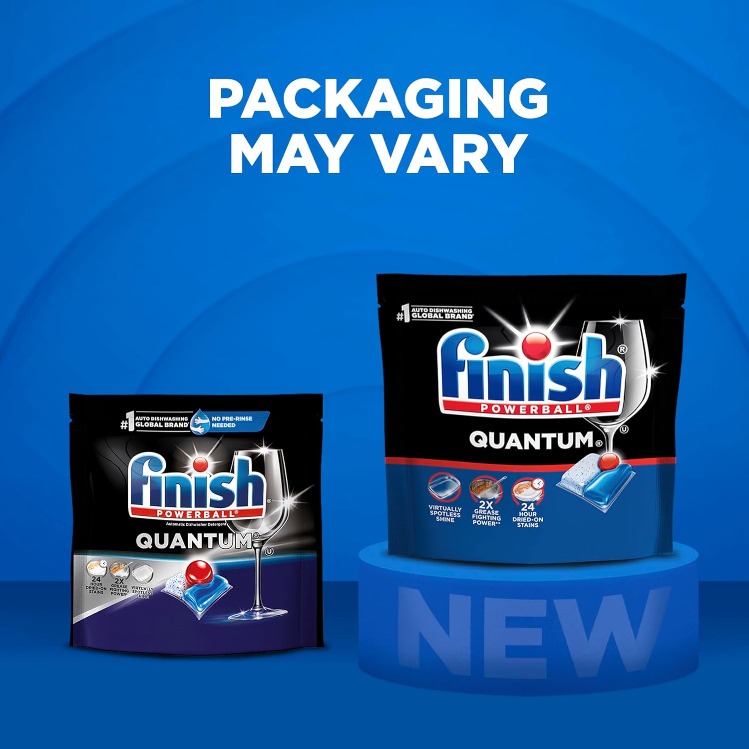Finish Quantum Dishwasher Pods, No Pre-Rinse Dishwasher Detergent Soap Removes 24HR Dried-On Stain and Grease, Leaving a Virtually Spotless Shine, 100 Count - Image 9