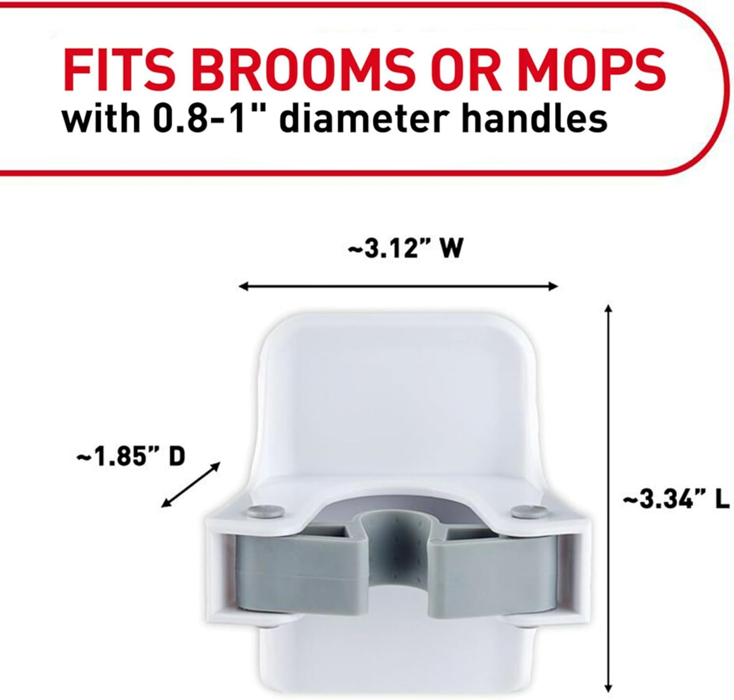 Command Broom and Mop Gripper, 3-Pack, Organize Damage-Free - Image 6