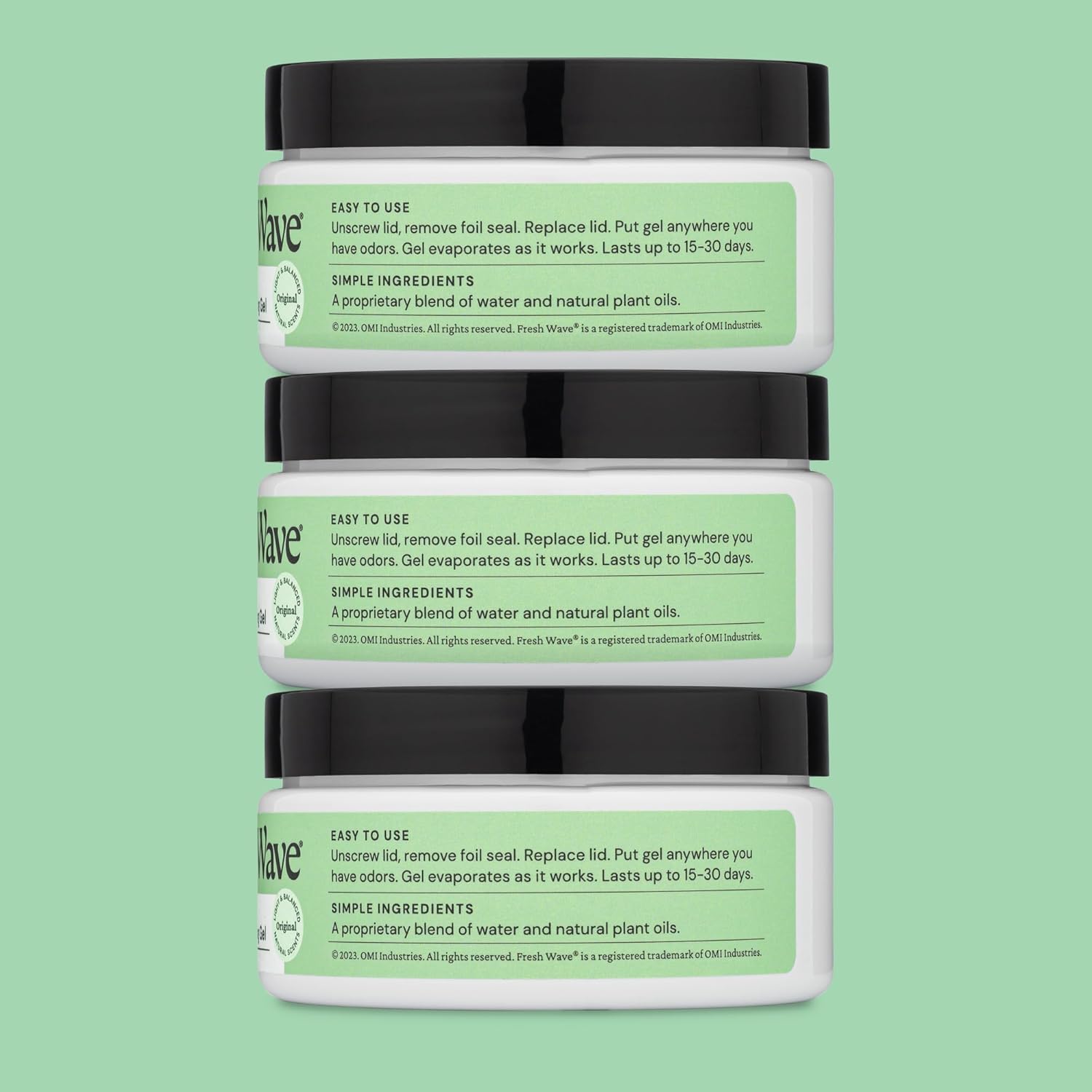 Fresh Wave Odor Removing Gel, 7 oz., Pack of 3 - Odor Absorbers for Home, Safer Odor Relief, Natural Plant-Based Odor Eliminator, Every 7 oz. lasts 15-30 Days, For Cooking, Trash & Pets - Image 8