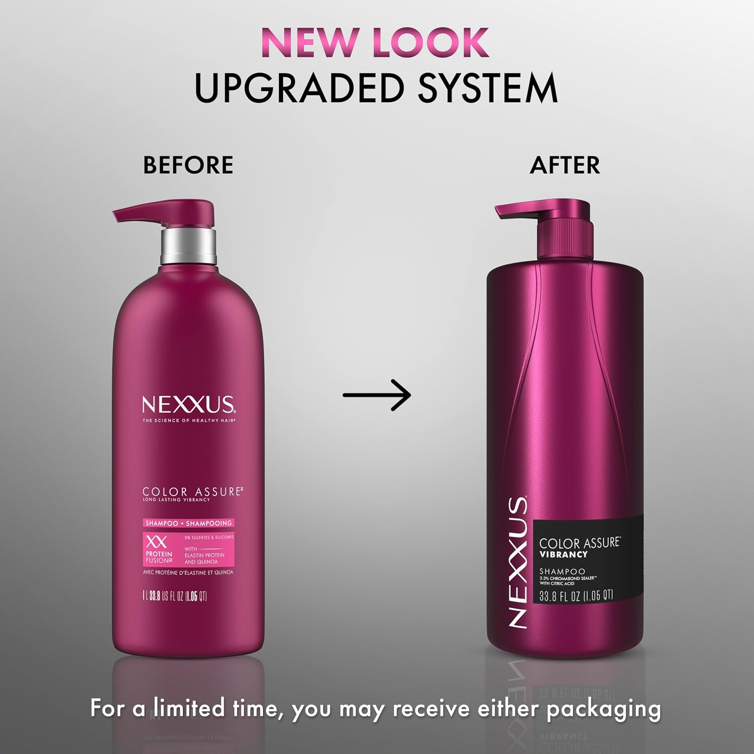 Nexxus Color Assure Shampoo for Vibrancy for Color Treated Hair Powered by Chromabond Sealer with Citric Acid 33.8 - Image 4