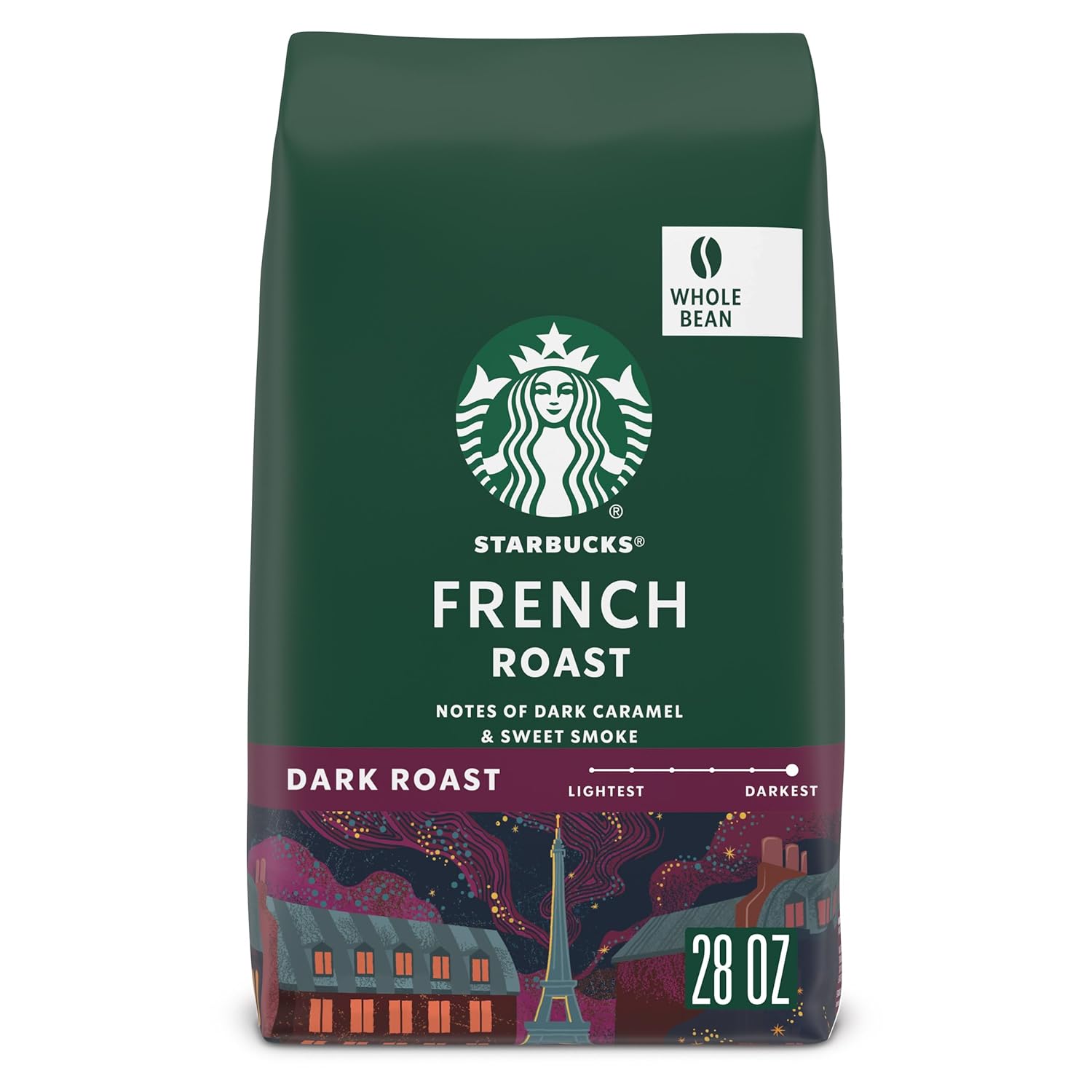 Starbucks Whole Bean Coffee, Dark Roast Coffee, French Roast, 100% Arabica, 1 bag (28 oz) - Image 2