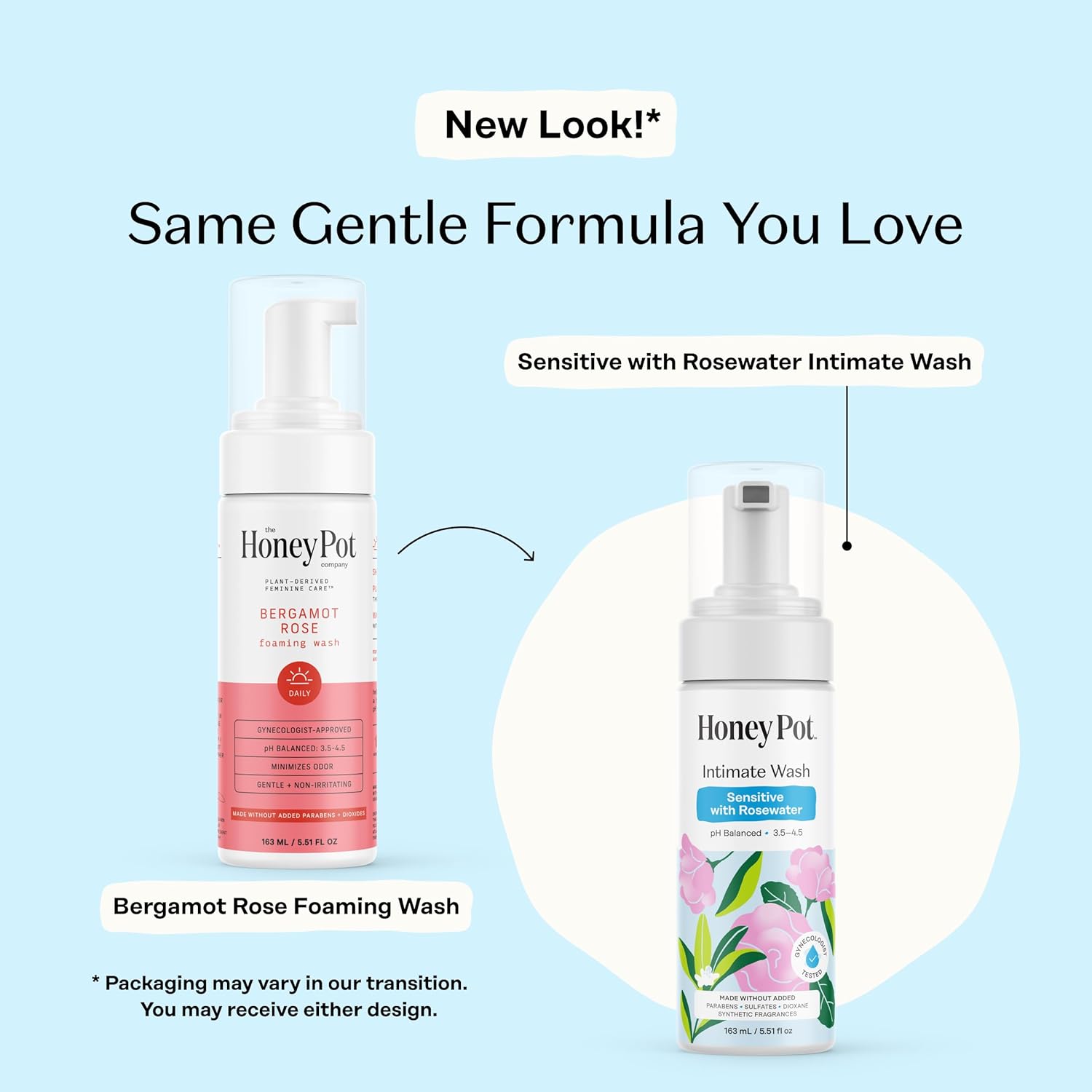 The Honey Pot Company - Feminine Wash - Sensitive w/Rosewater - pH Balanced, Herbal Infused Plant-Based Feminine Care for Sensitive Skin - Daily Intimate Cleanser for Women - 5.51 Fl Oz - Image 3