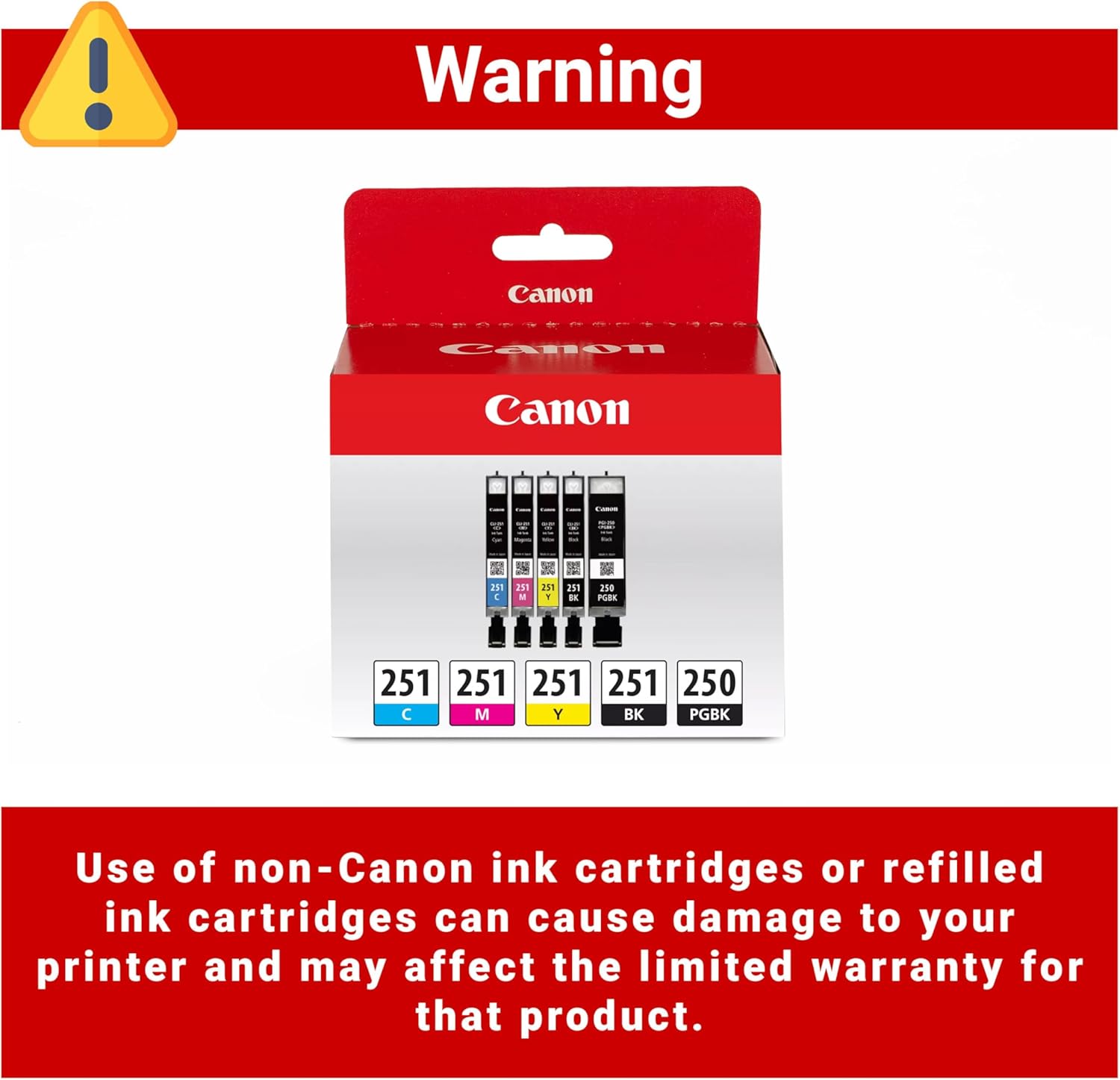 Canon PGI-250/ CLI-251 5 Color Amazon Pack - Image 5