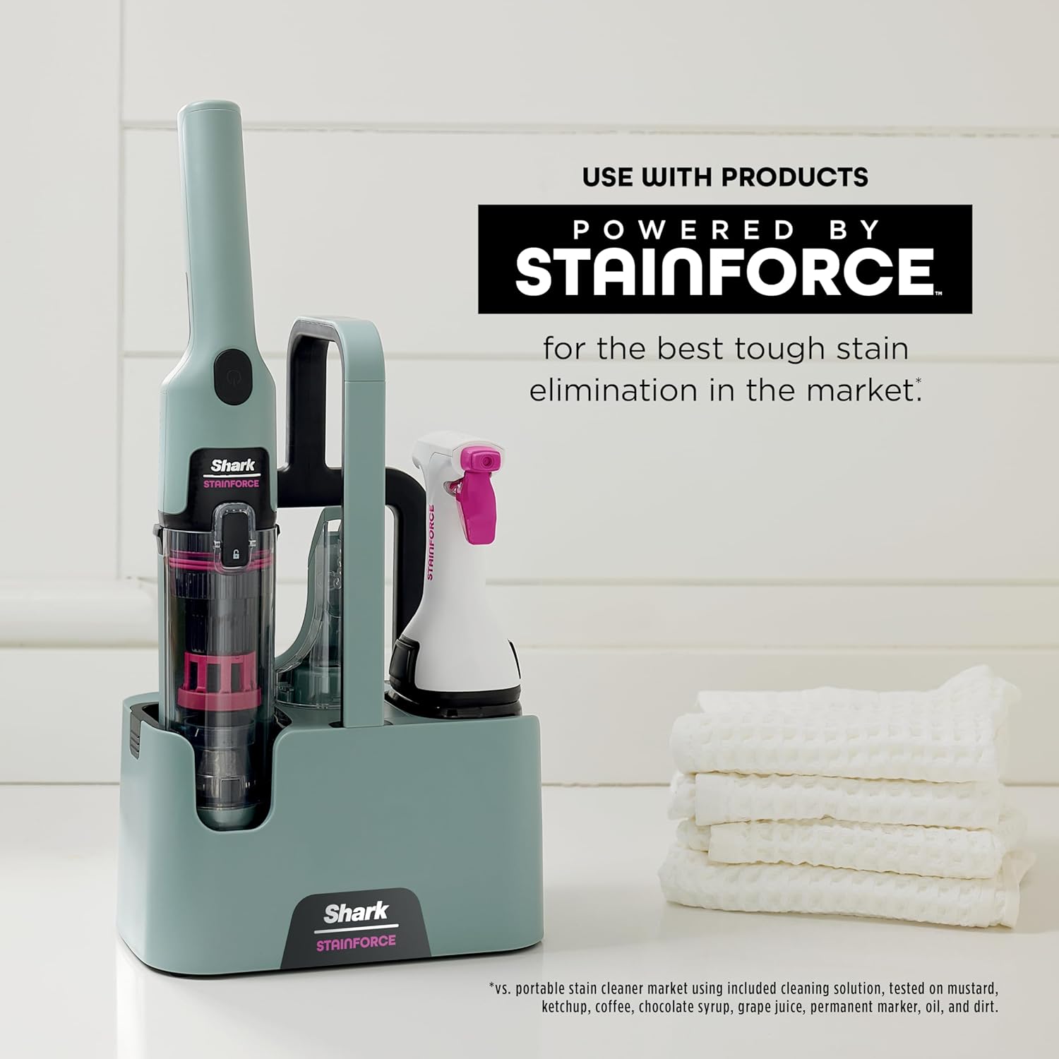 Shark StainForce Dual-Formula Refill Cartridge, Value 2-pack, Stain & Odor Remover for Shark StainForce Portable Stain Cleaner, for Carpet, Area Rug, Upholstery, Cars, 2x 16.9oz, BNDHXCM500 - Image 8